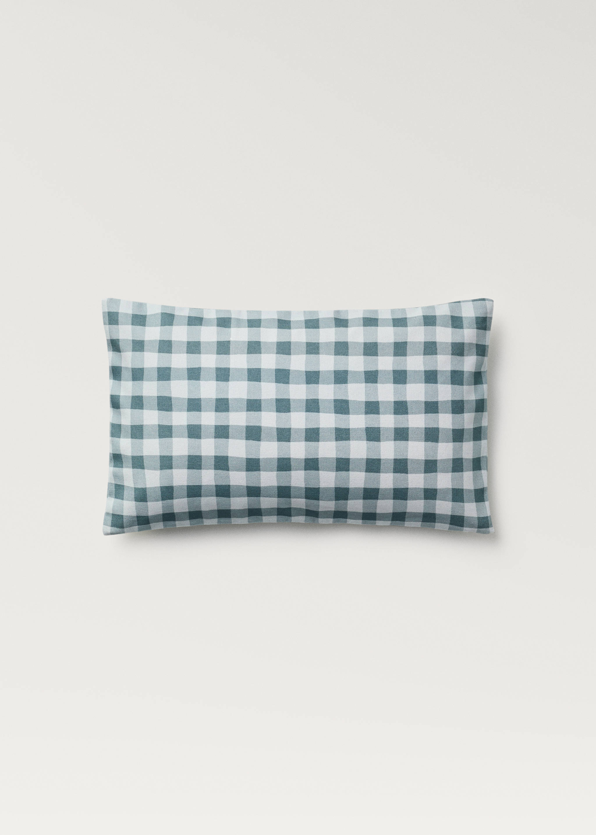 Cotton gingham check cushion cover 30x50 cm - Article without model
