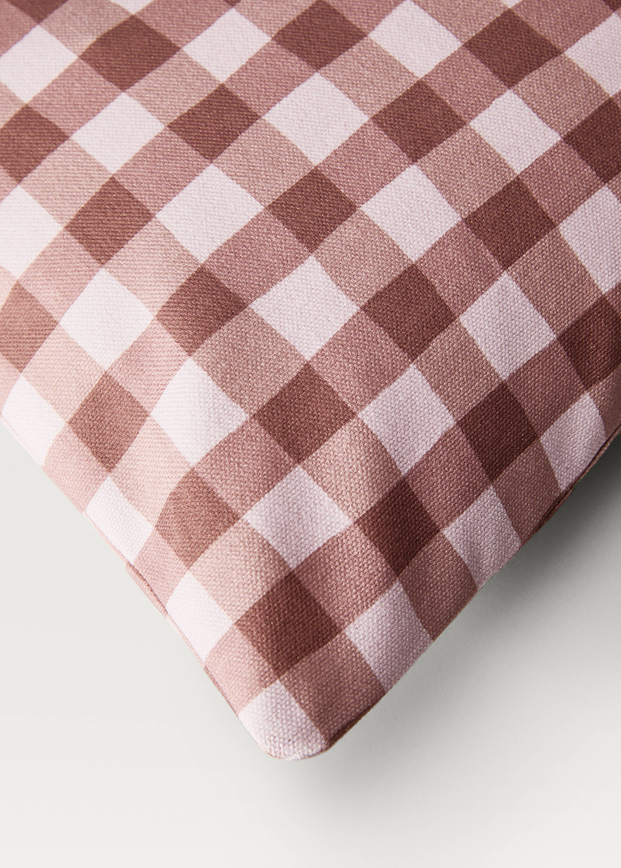 Kissenbezug aus Baumwolle mit Vichy-Karomuster, 30 x 50 cm - Detail des Artikels 2