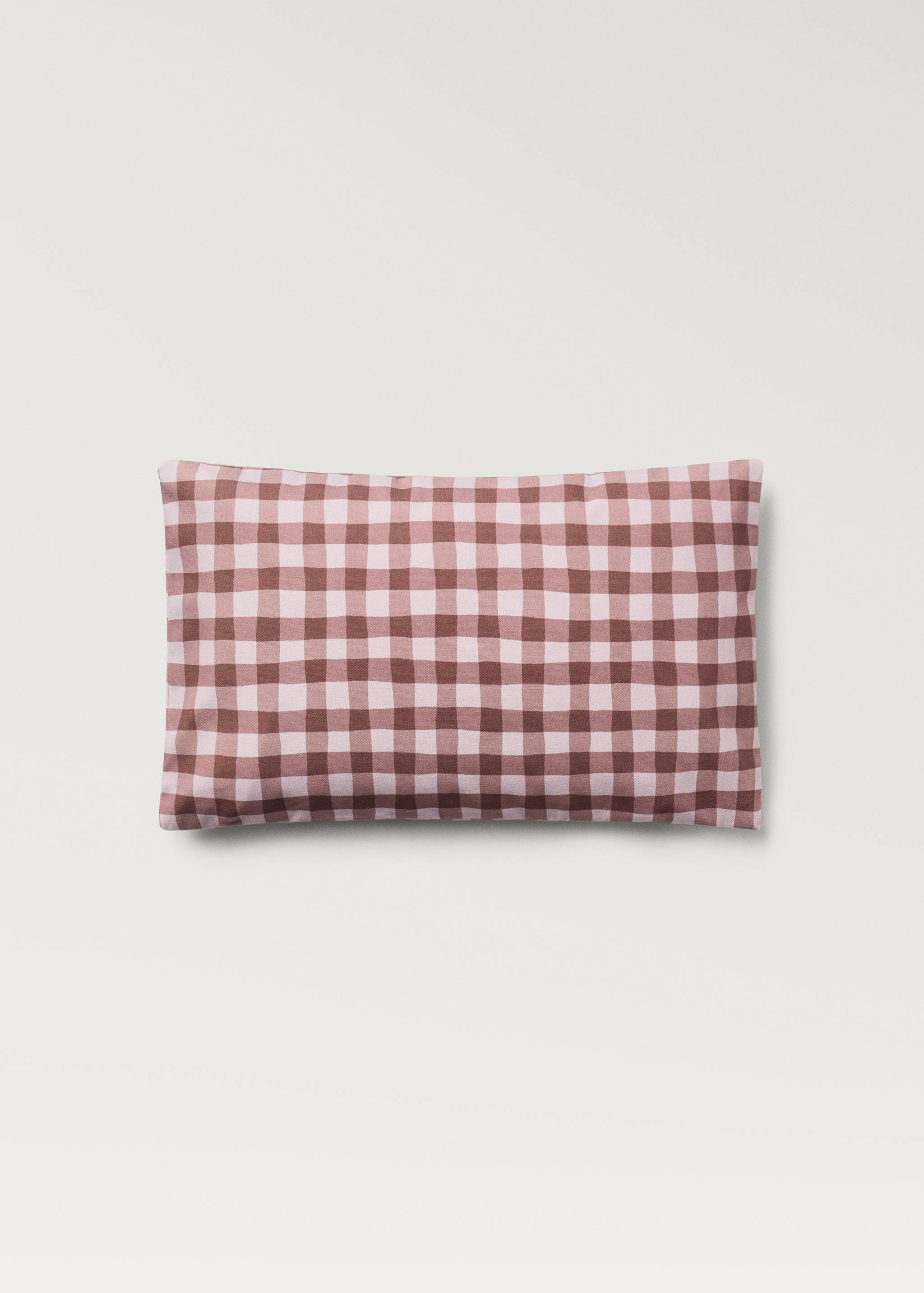Cotton gingham check cushion cover 30x50 cm - Article without model