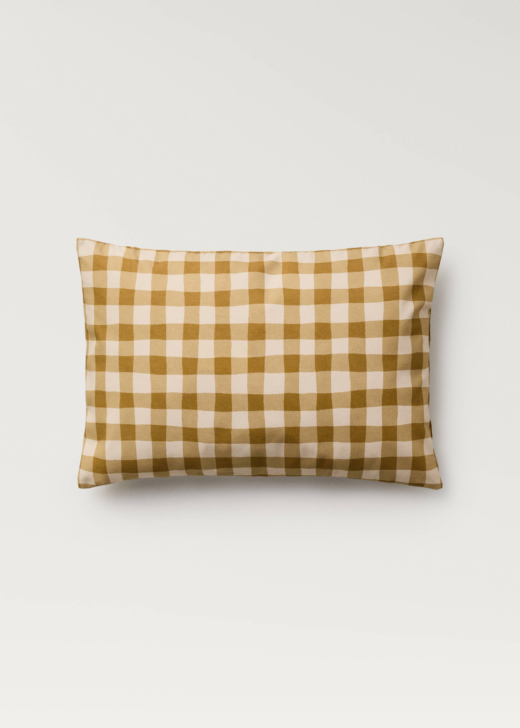 Cotton gingham check cushion cover 40x60 cm - Article without model