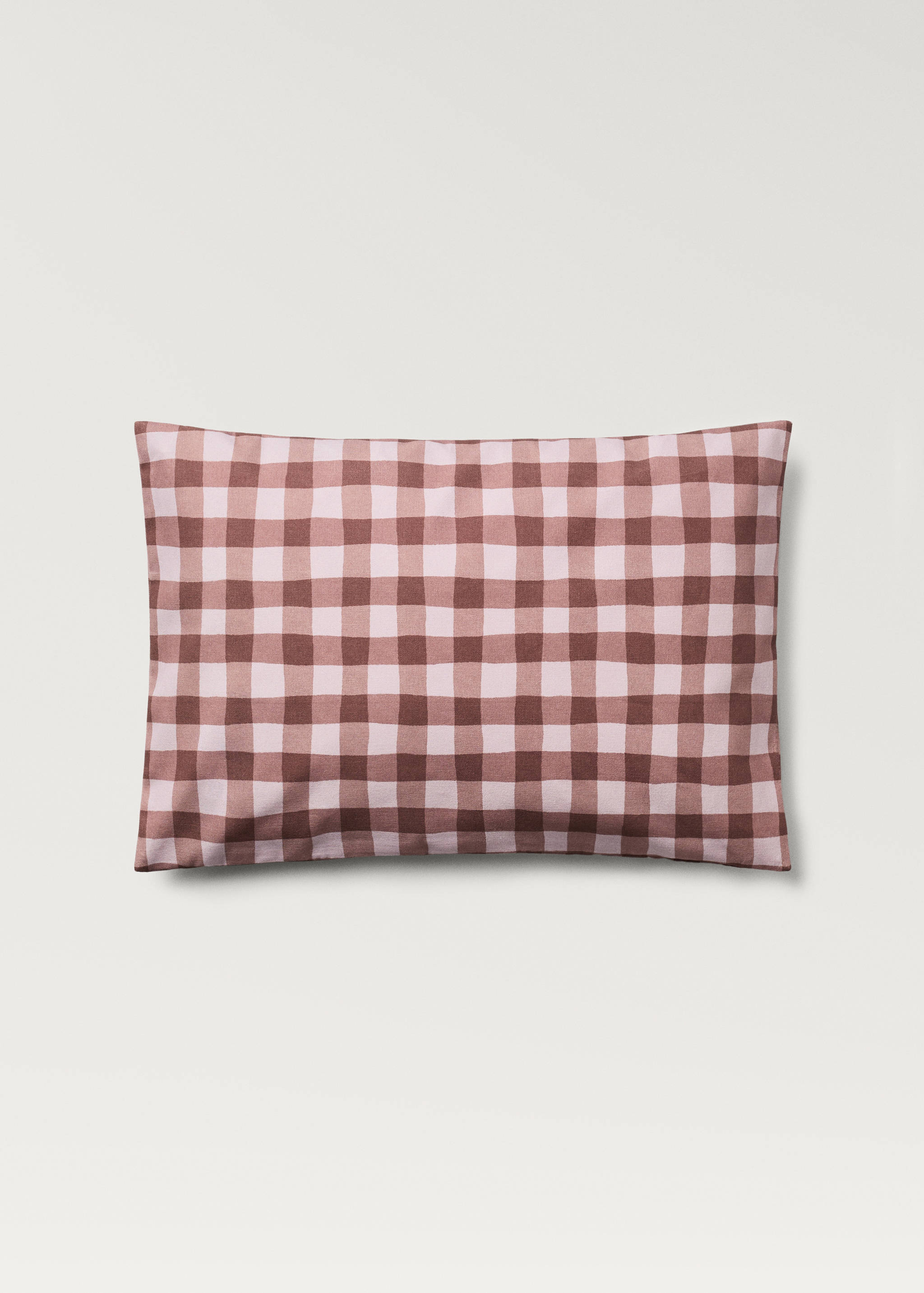 Cotton gingham check cushion cover 40x60 cm - Article without model