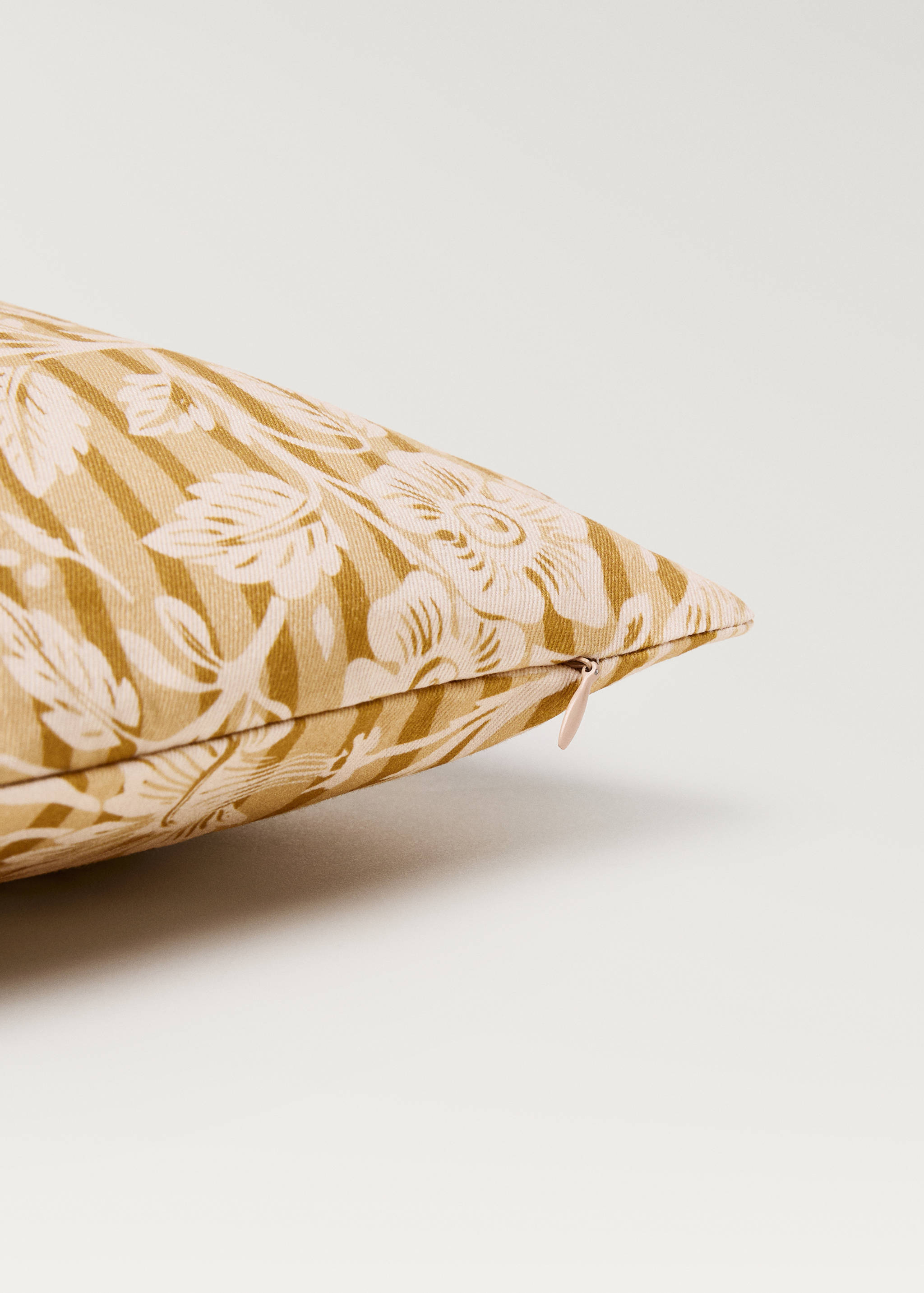 Kissenbezug mit Blumen- und Streifenmuster, 30 x 50 cm - Detail des Artikels 2