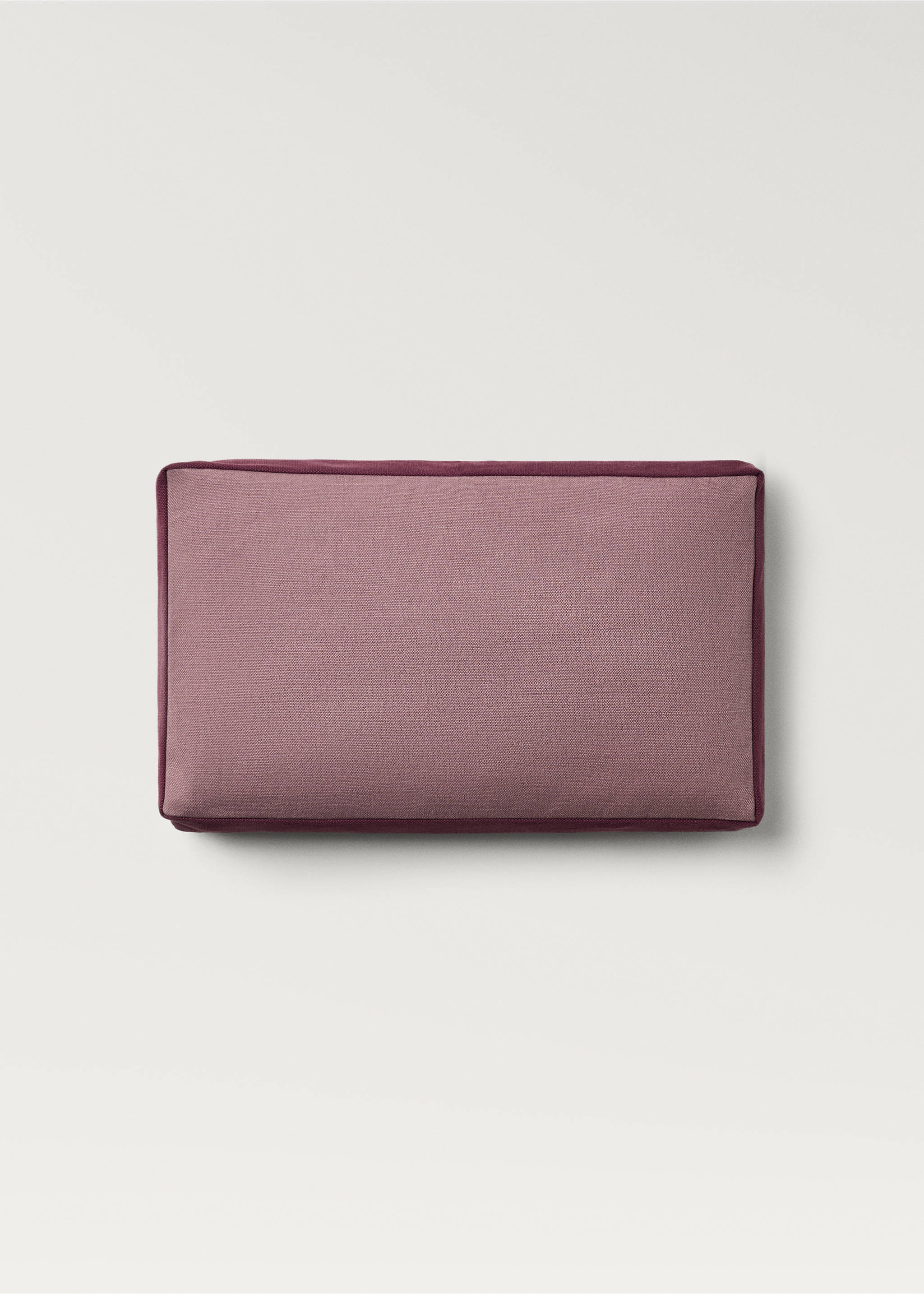 Kissenbezug aus Leinen, zweifarbig, 30 x 50 cm - Artikel ohne Model, Geranienrosa. Ref: 87002037-00.