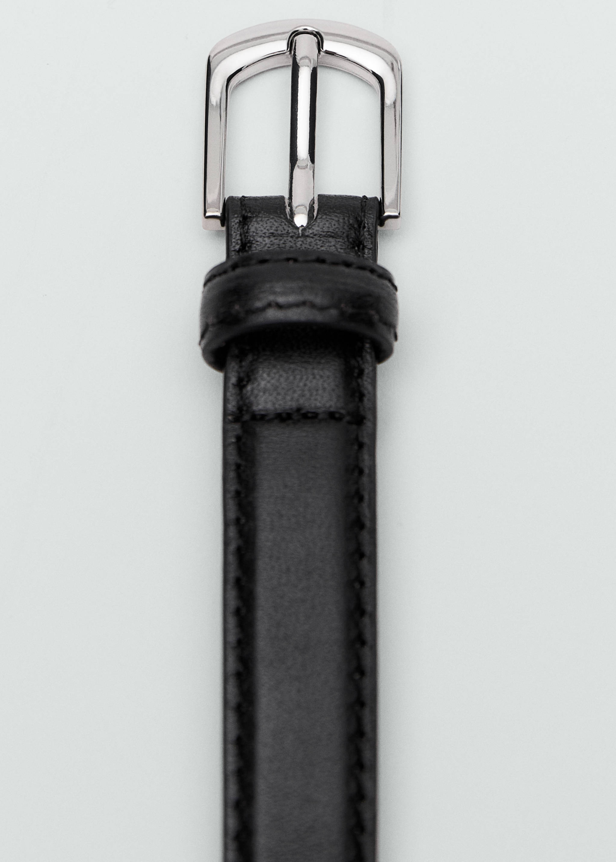 Leather skinny belt - Details of the article 1