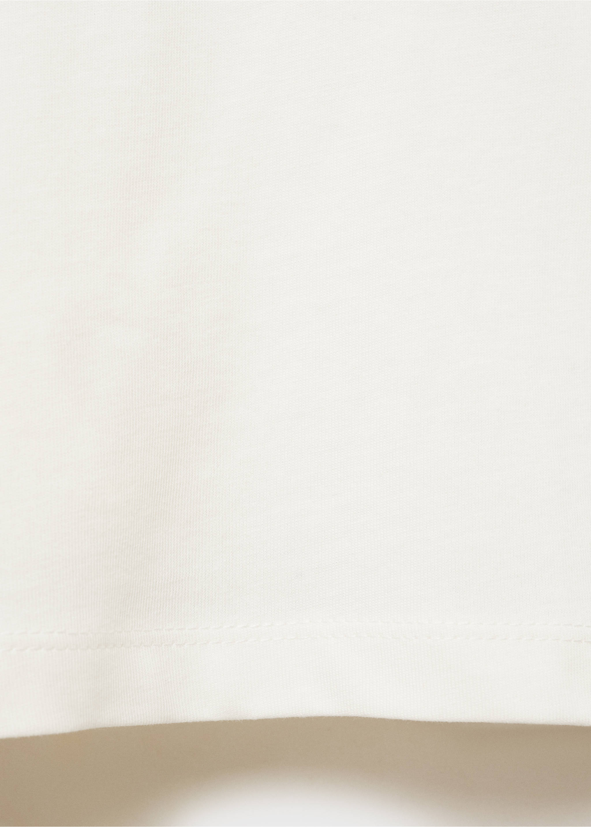 T-shirt coton message - Détail de l'article 0, Blanc cassé. Ref: 87002542-00.