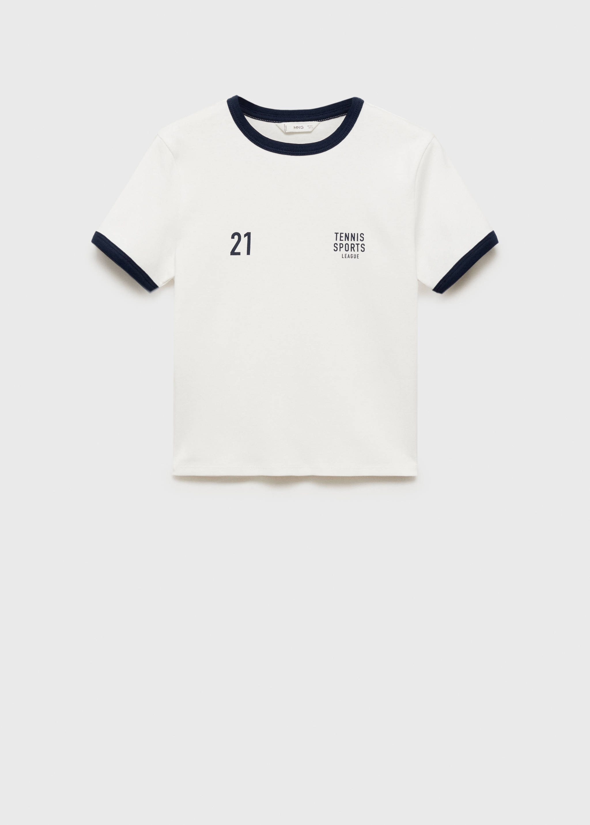 Cropped cotton T-shirt - Article without model