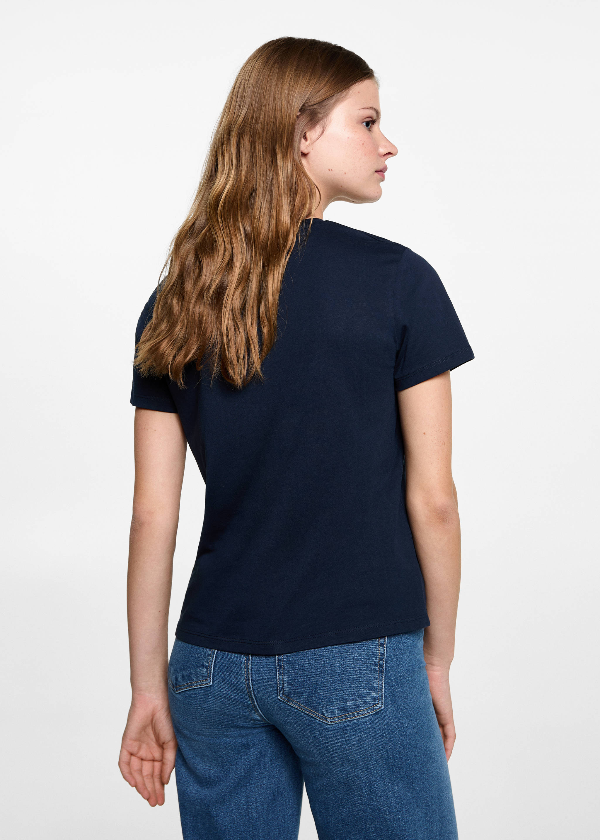Short-sleeved t-shirt with message - Reverse of the article