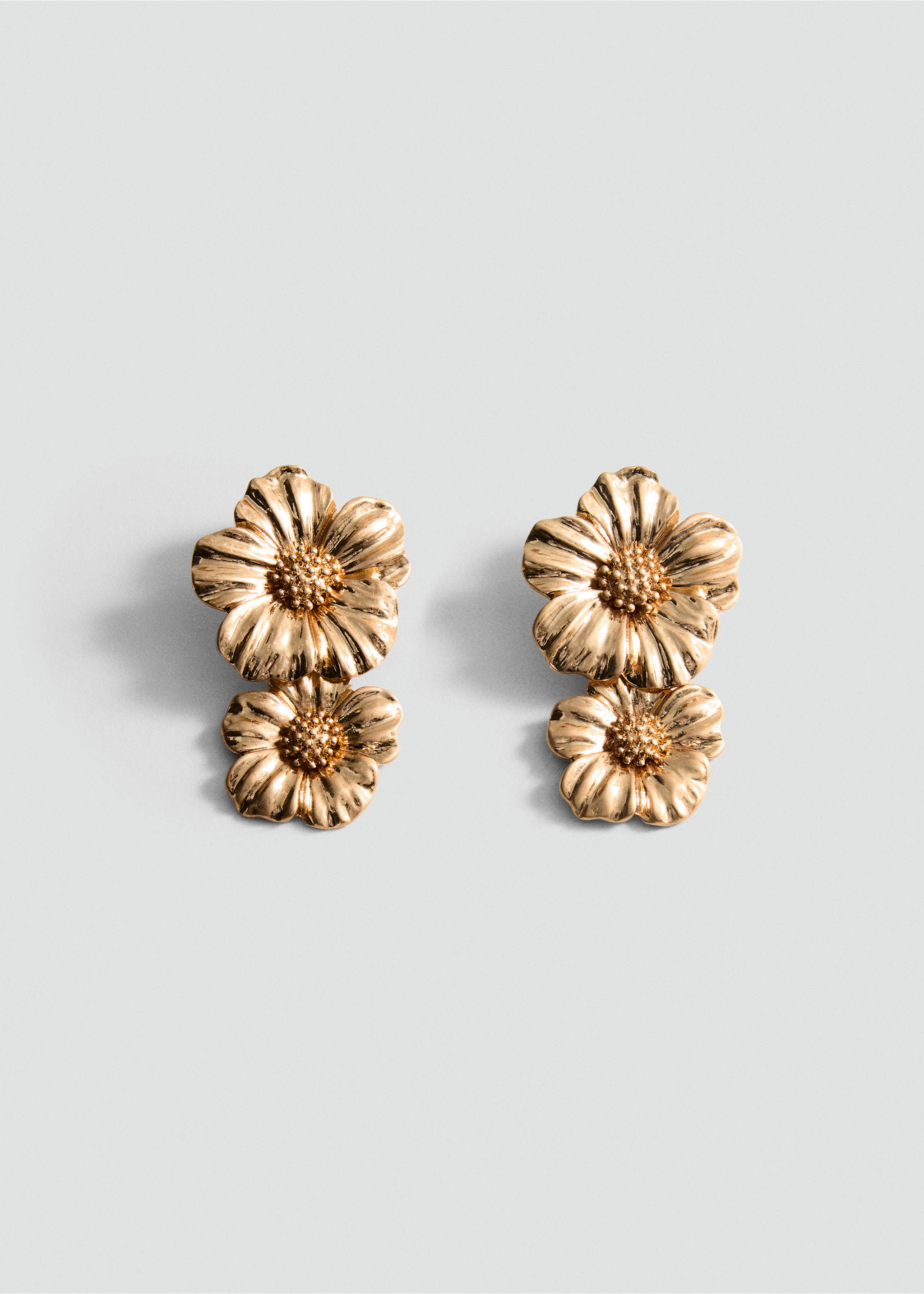 Pendientes flores colgantes - Artículo sin modelo, Oro. Ref: 87002550-00.