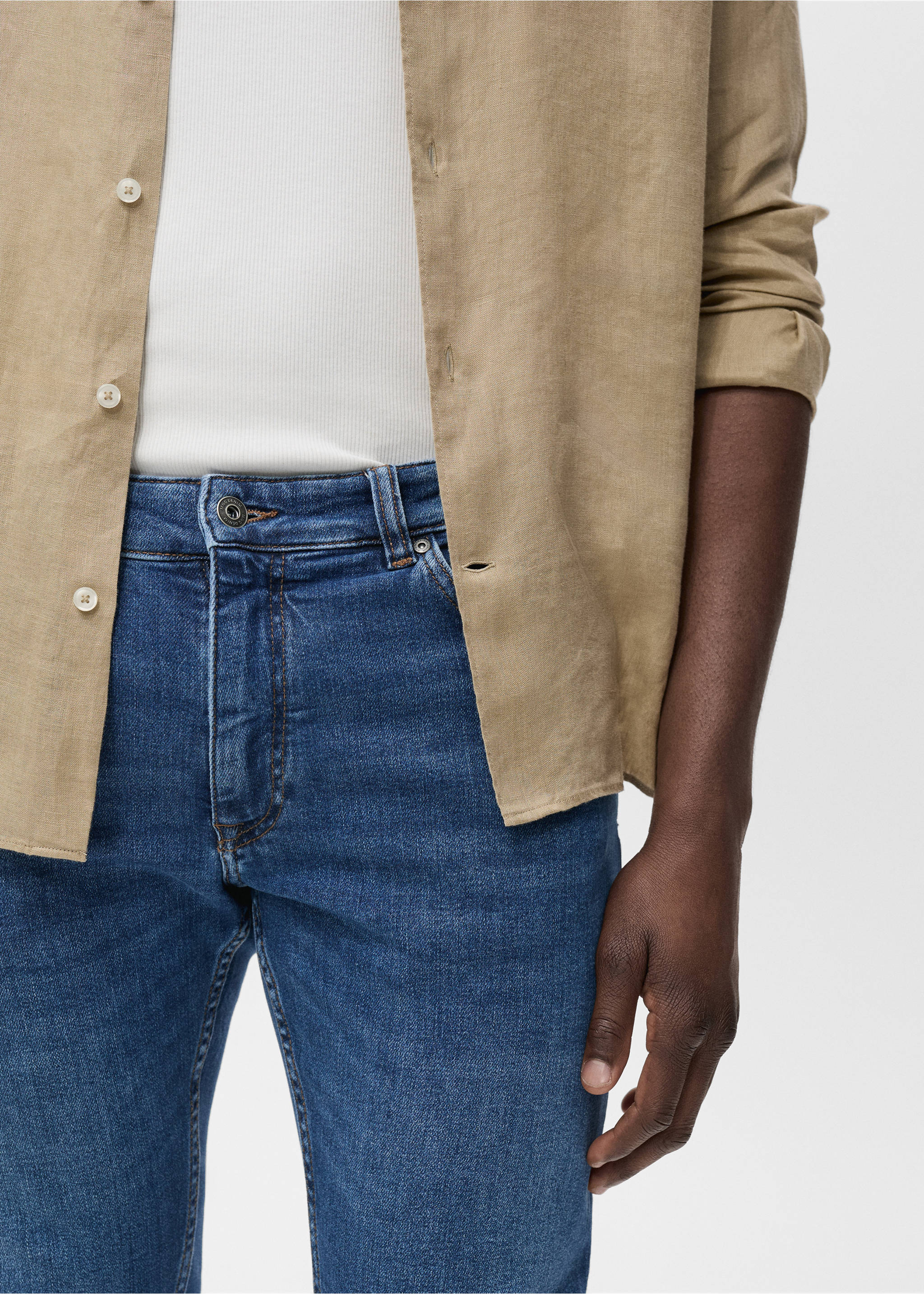 Jude skinny-fit jeans - Details of the article 1, Dark Blue. Ref: 87002896-00.