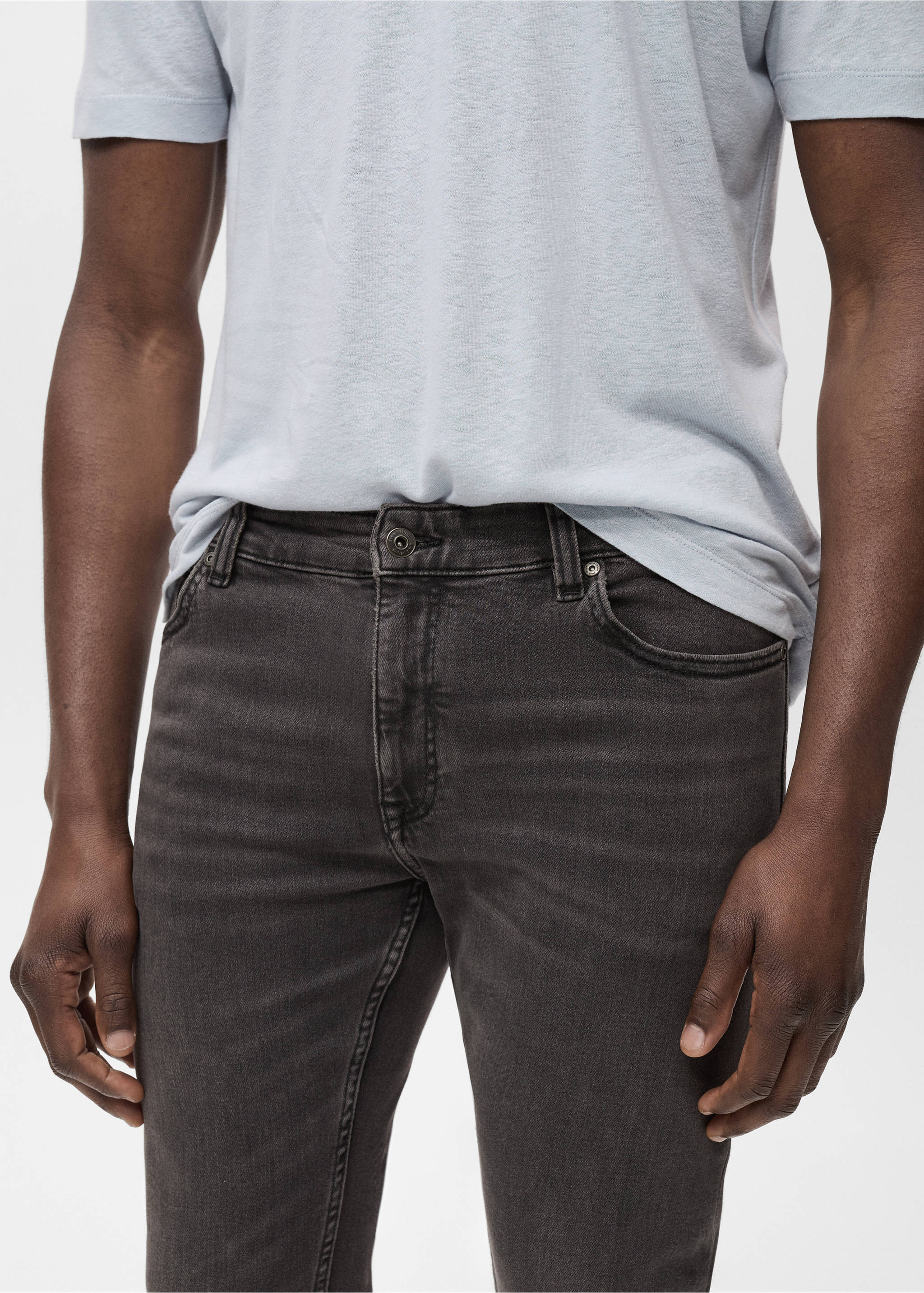 Jude skinny-fit jeans - Details of the article 1, Open Grey. Ref: 87002899-00.