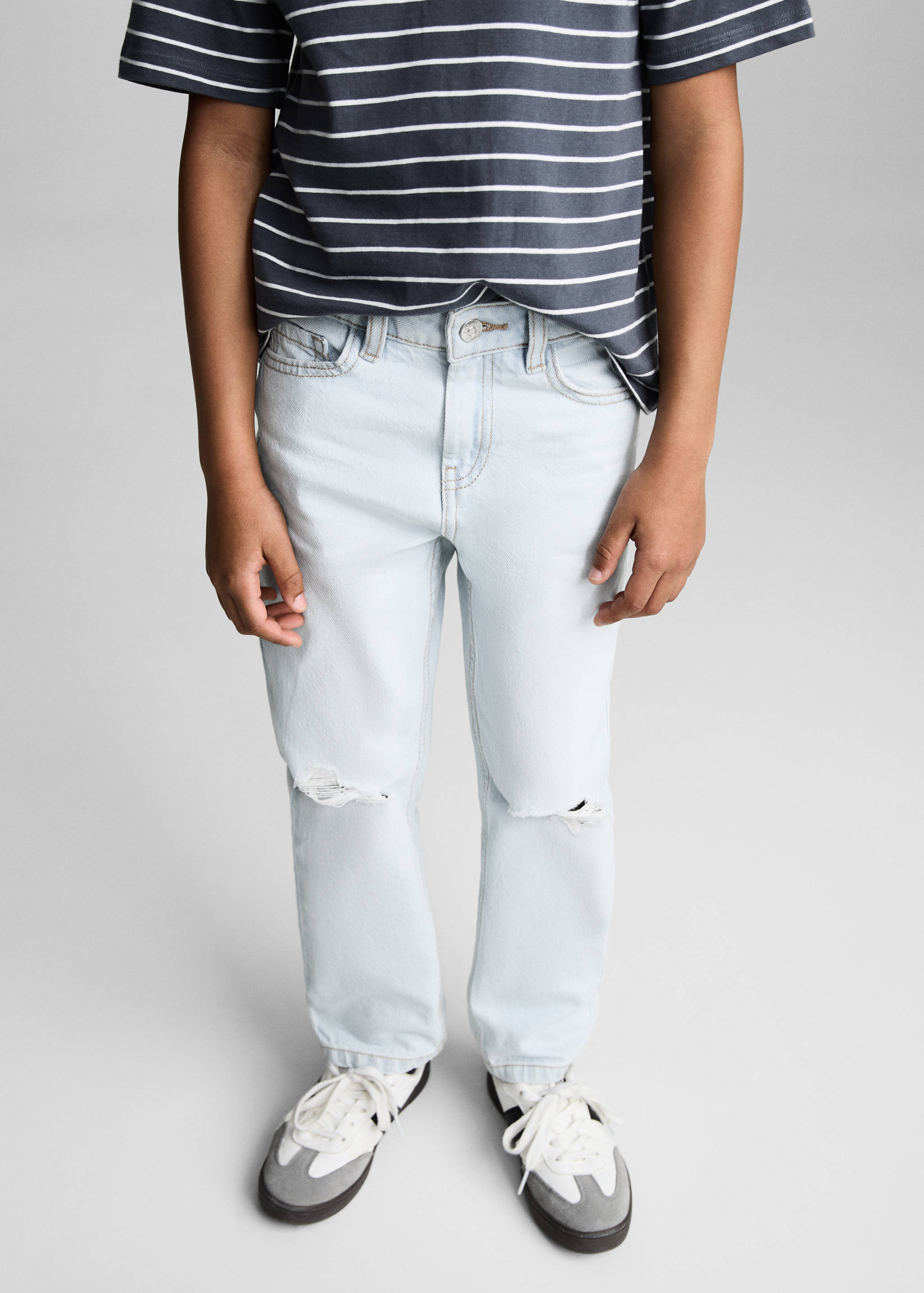 Decorative ripped jeans - Medium plane