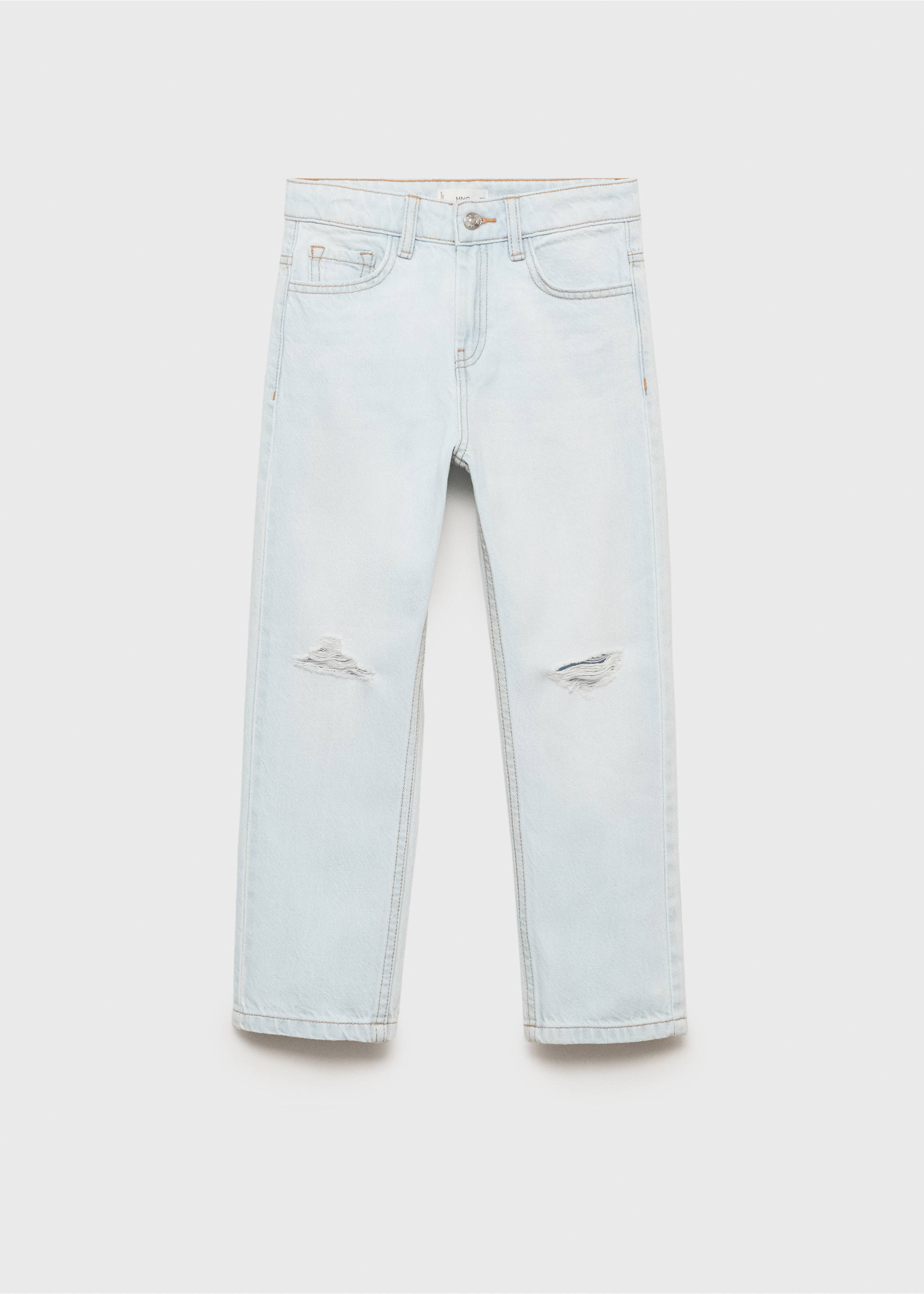 Jeans mit Zierrissen - Artikel ohne Model, Hellblau. Ref: 87002900-00.