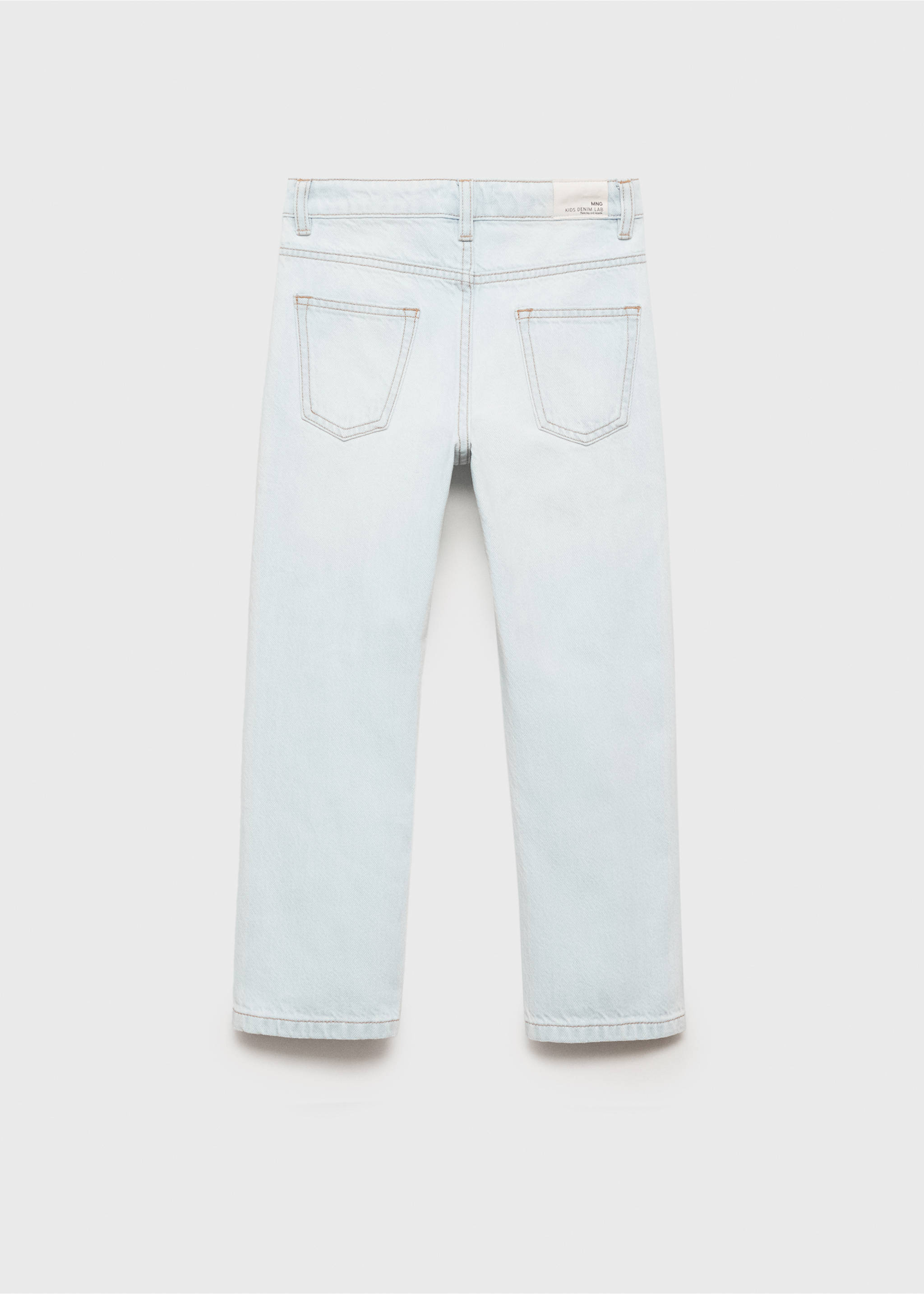 Jeans mit Zierrissen - Rückseite des Artikels, Hellblau. Ref: 87002900-00.