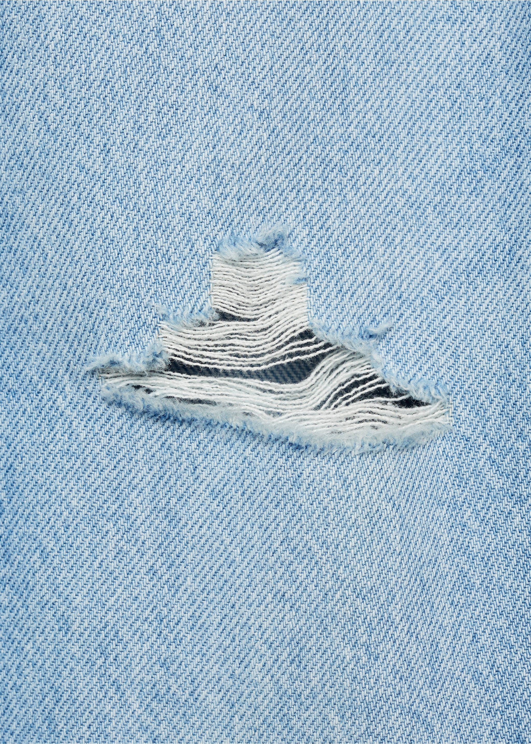 Decorative ripped jeans - Details of the article 0, Medium Blue. Ref: 87002900-00.