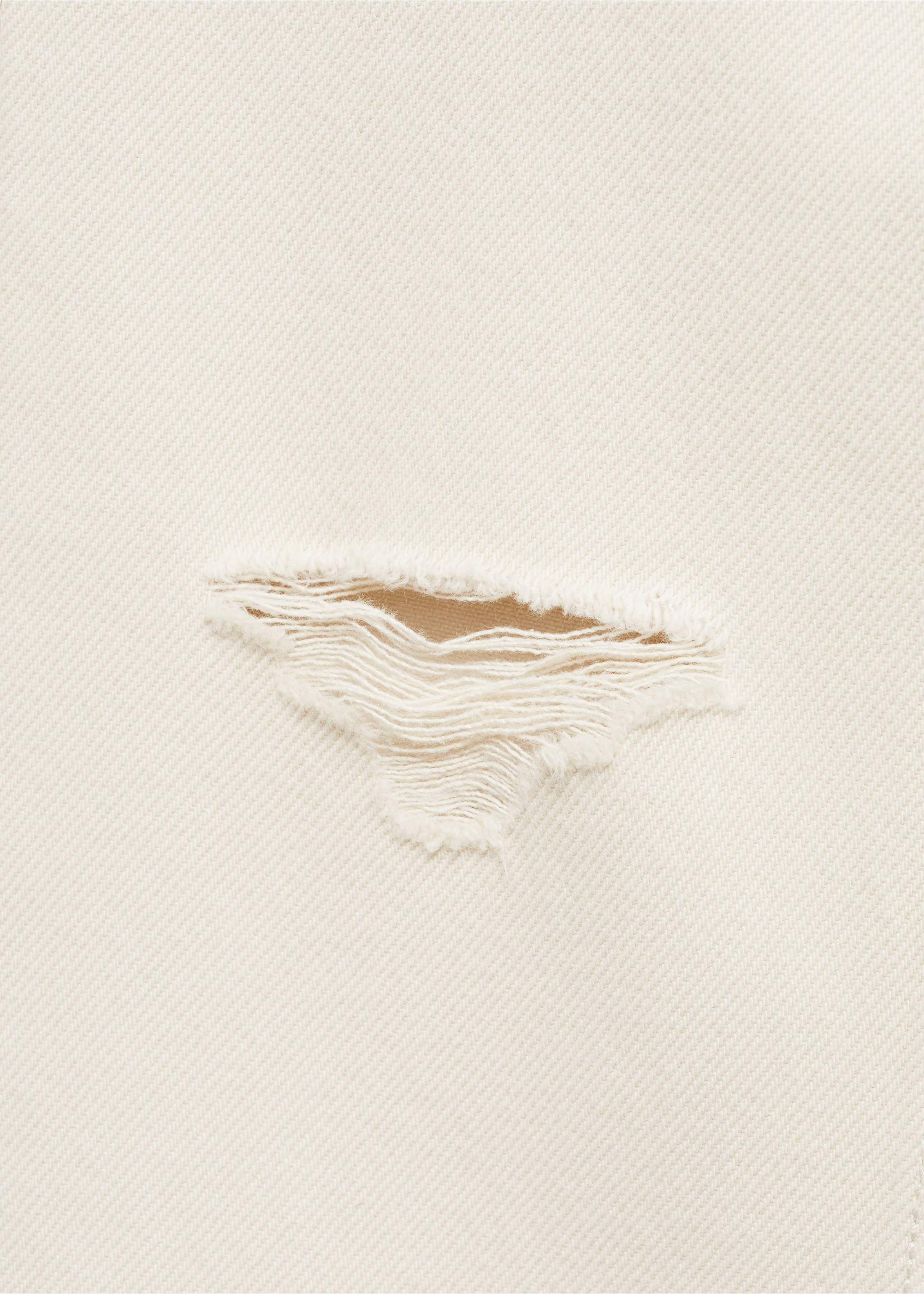 Gerade Jeans mit Zierrissen - Detail des Artikels 8, Sandfarben. Ref: 87002901-00.