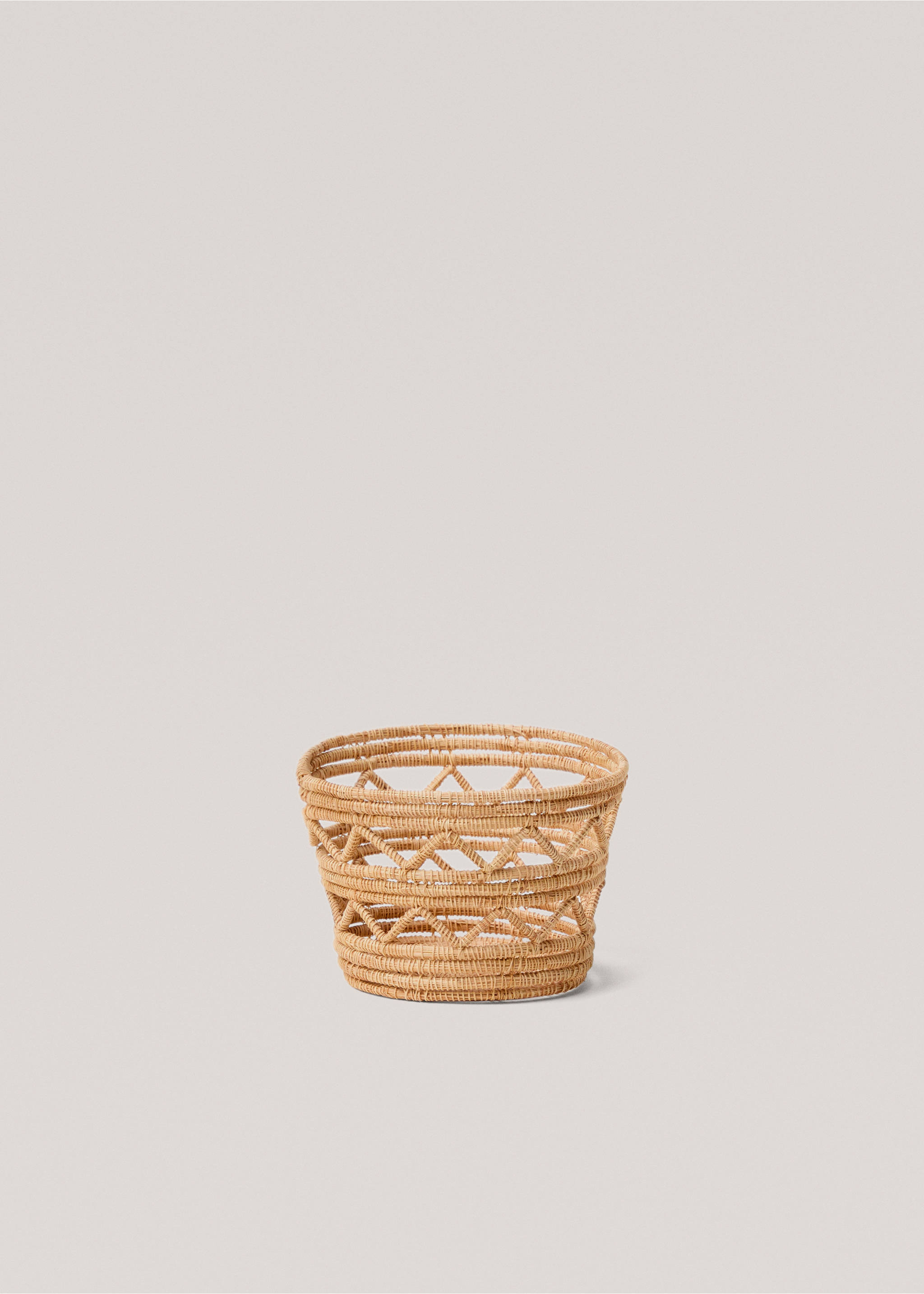 Small natural fibre braided basket - Article without model, Brown. Ref: 87002920-00.