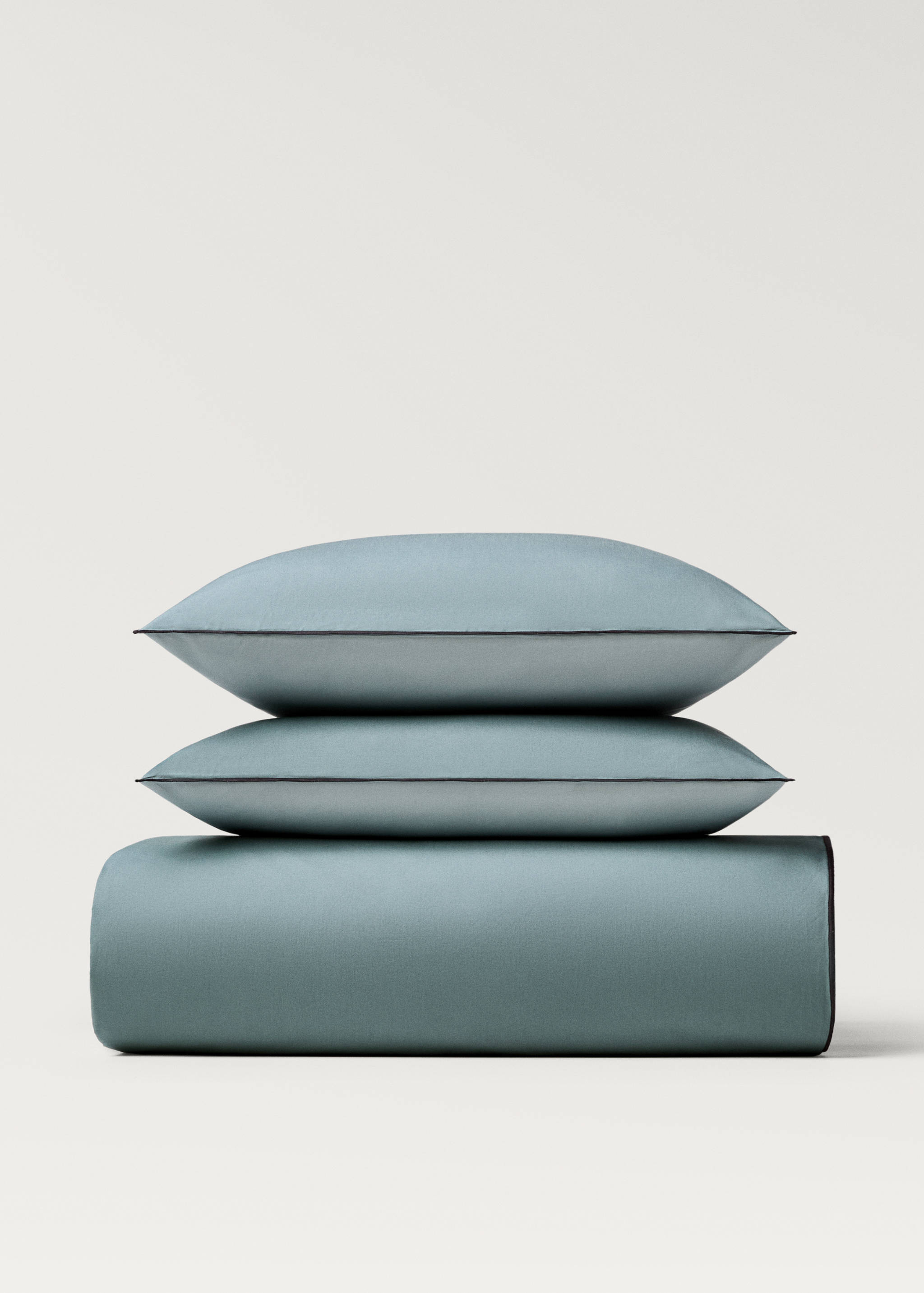 Reversible percale cotton duvet cover Single bed - Article without model