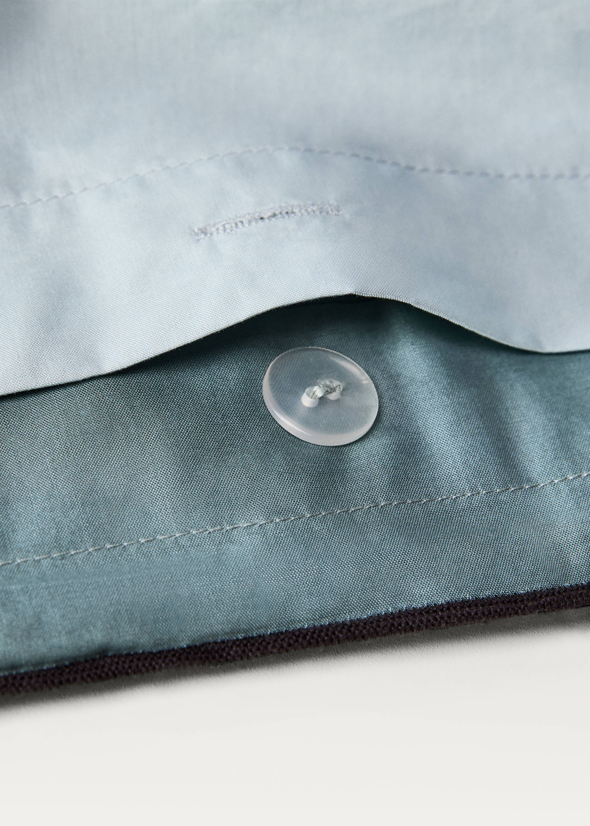 Reversible percale cotton duvet cover Single bed - Details of the article 2