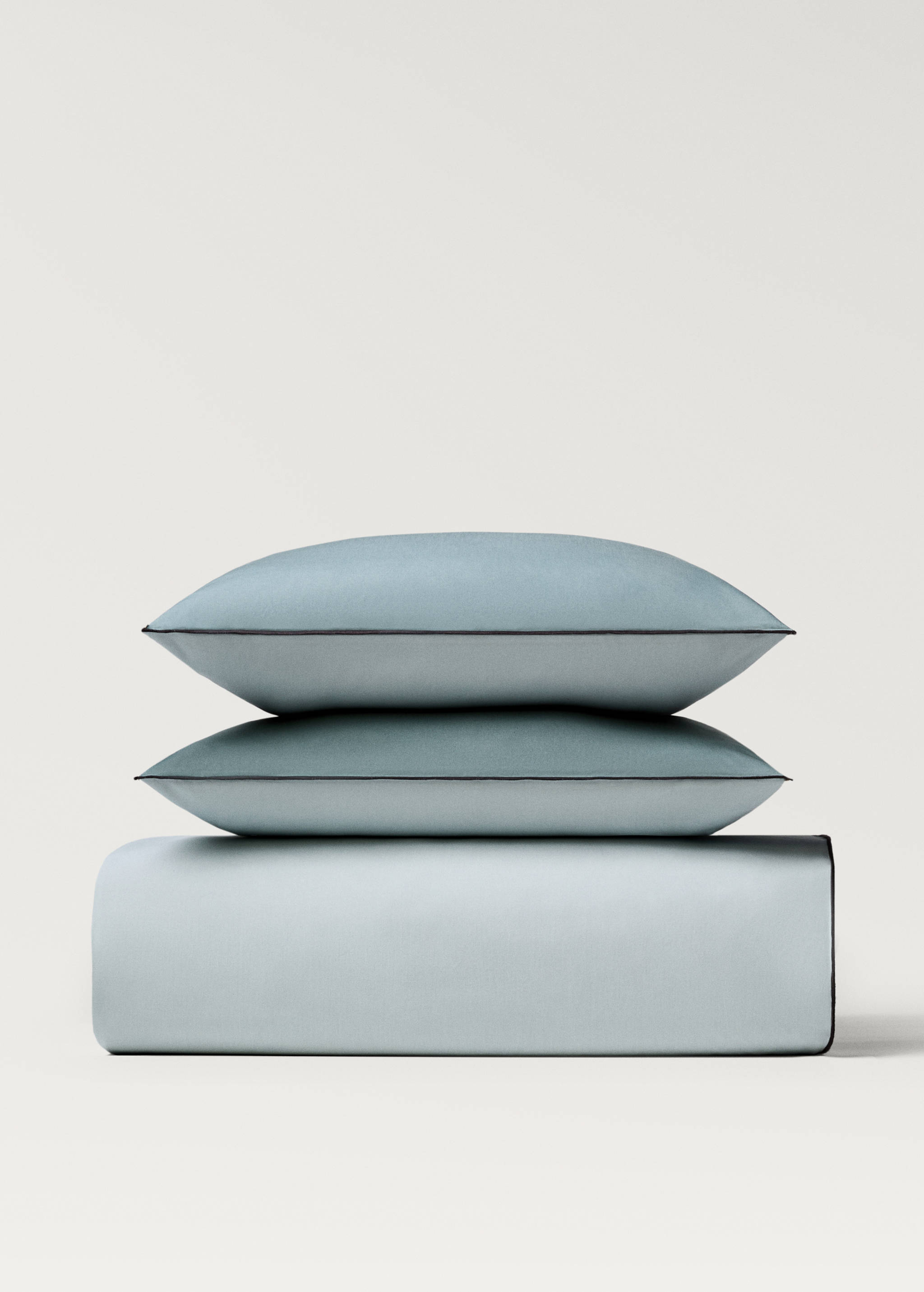 Reversible percale cotton duvet cover Single bed - Details of the article 4