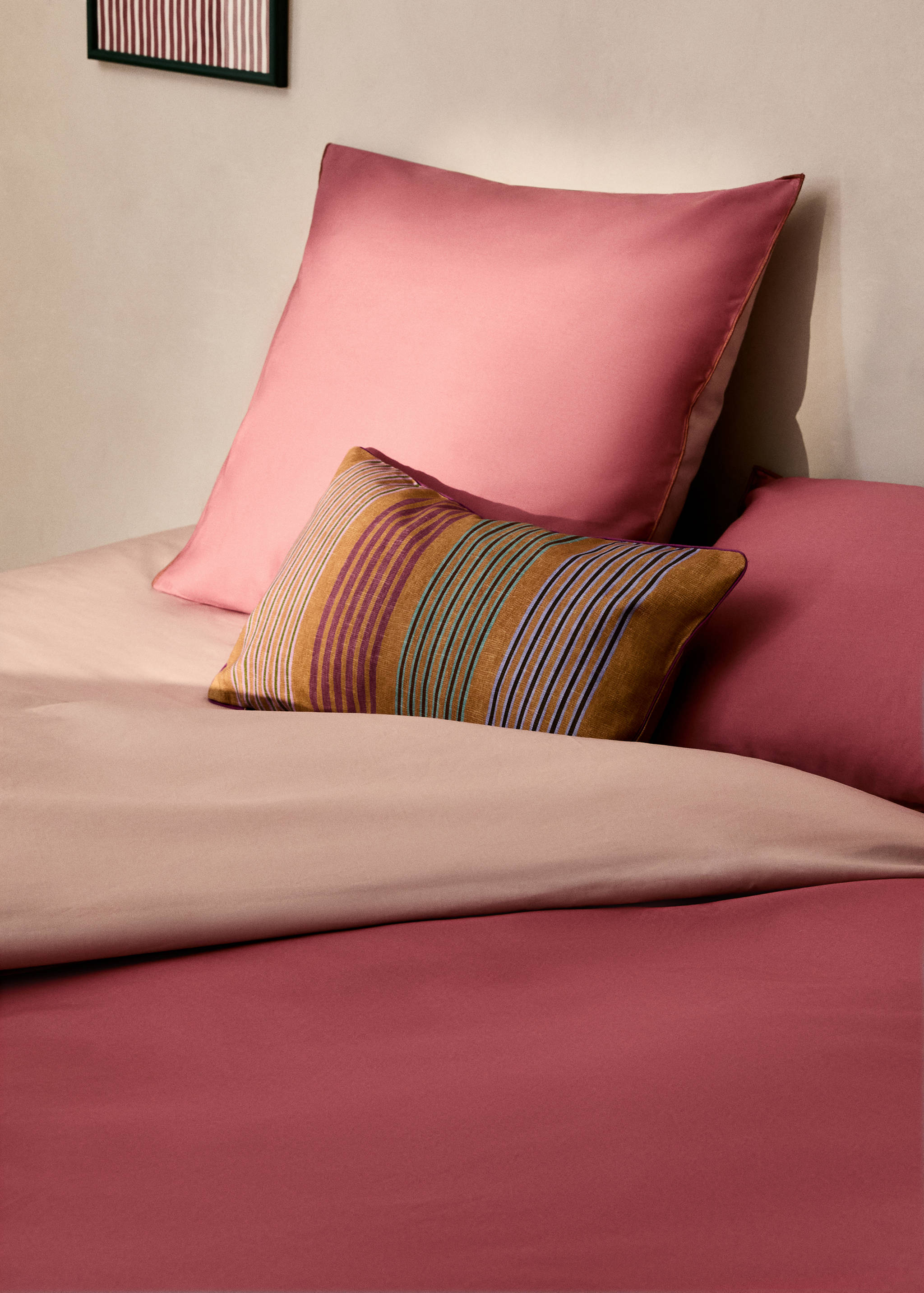 Reversible percale cotton duvet cover Single bed - Details of the article 7