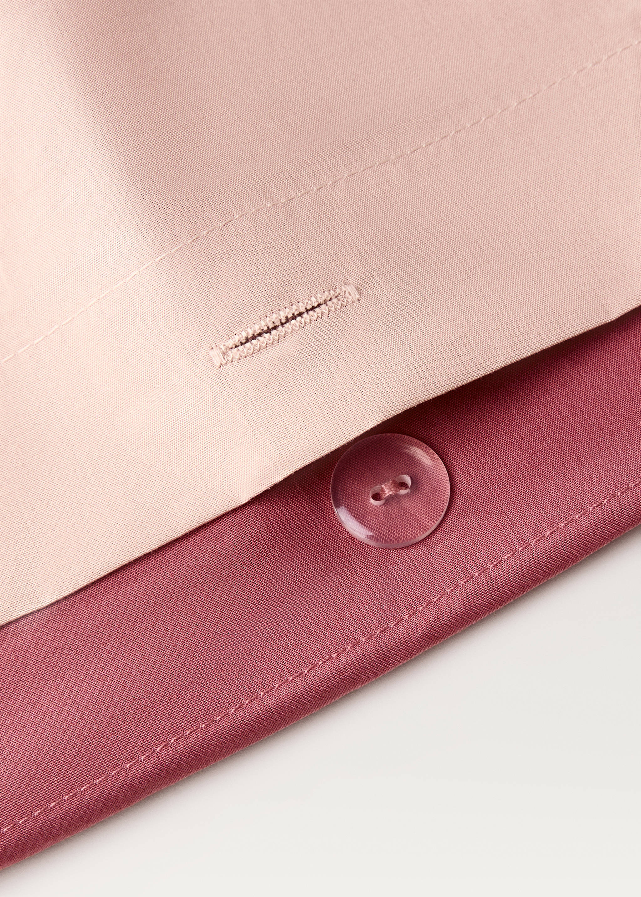 Reversible percale cotton duvet cover Single bed - Details of the article 1