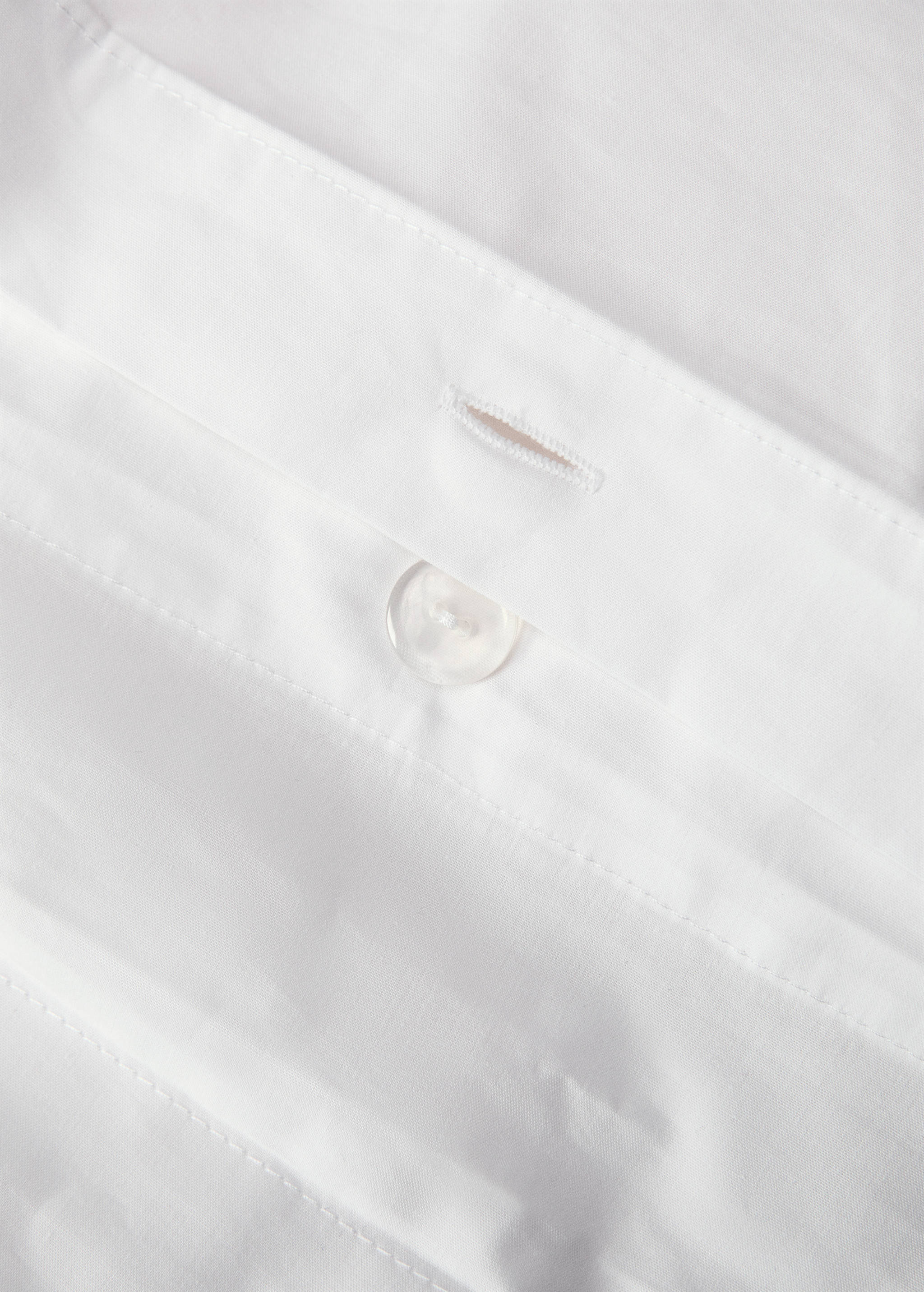 Percale cotton duvet cover with overlock Single bed - Details of the article 1