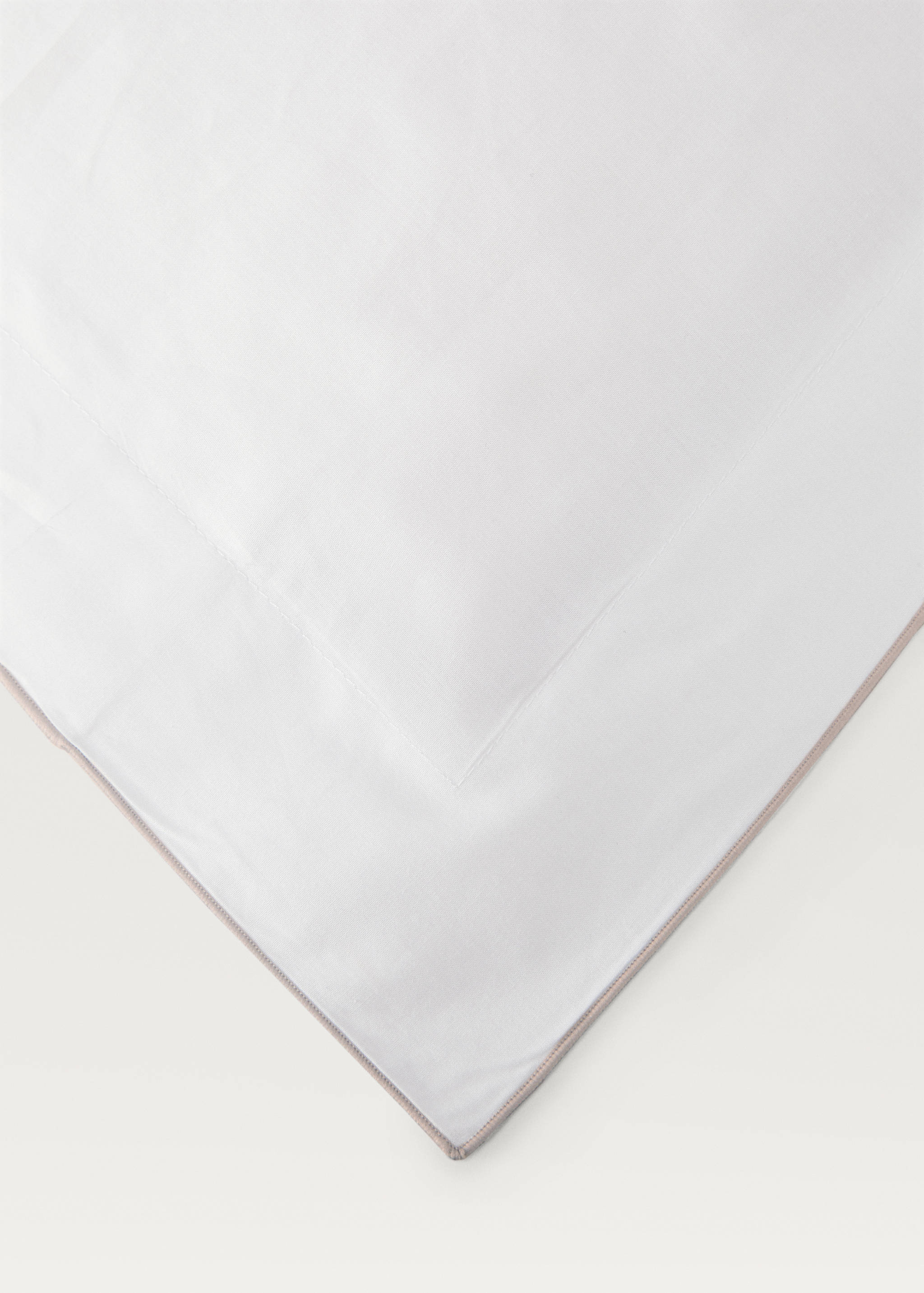 Percale cotton duvet cover with overlock Single bed - Details of the article 3