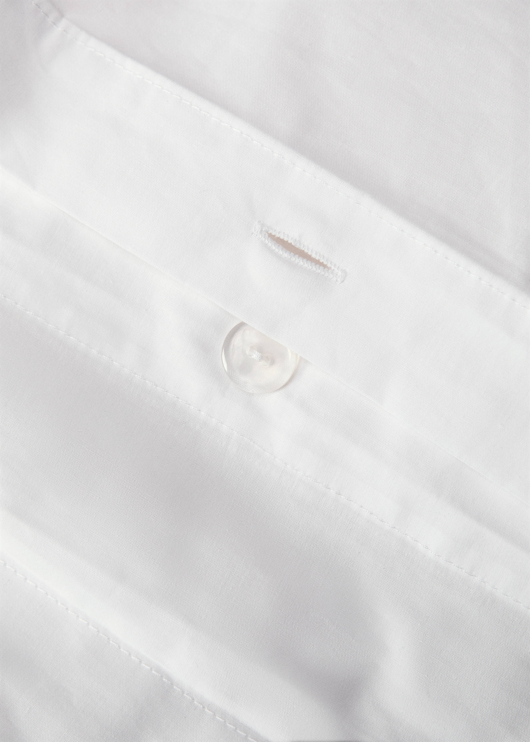 Percale cotton duvet cover with overlock Single bed - Details of the article 1