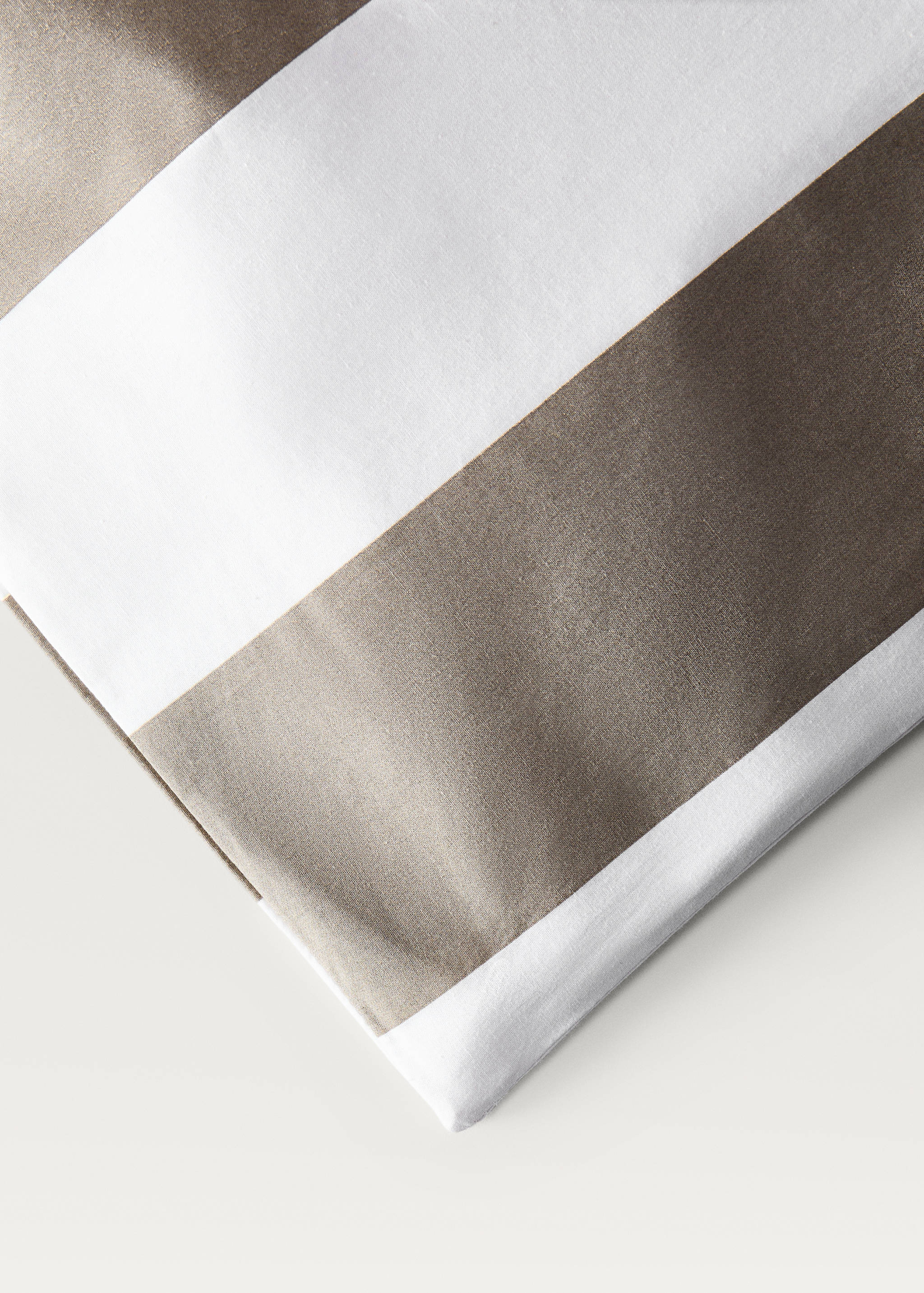 500 threads cotton percale striped duvet cover Single bed - Details of the article 3