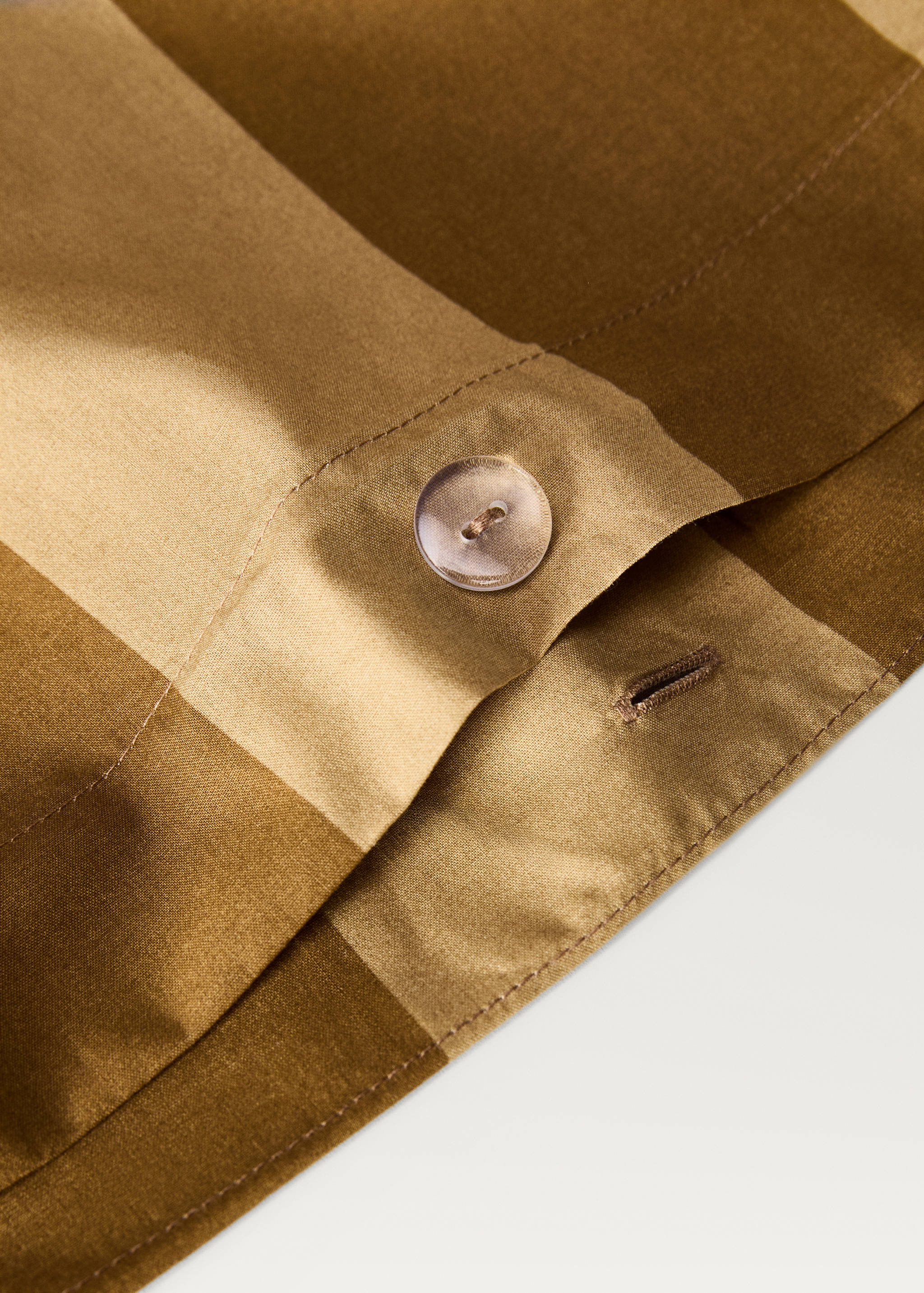 500 threads cotton percale striped duvet cover Single bed - Details of the article 1