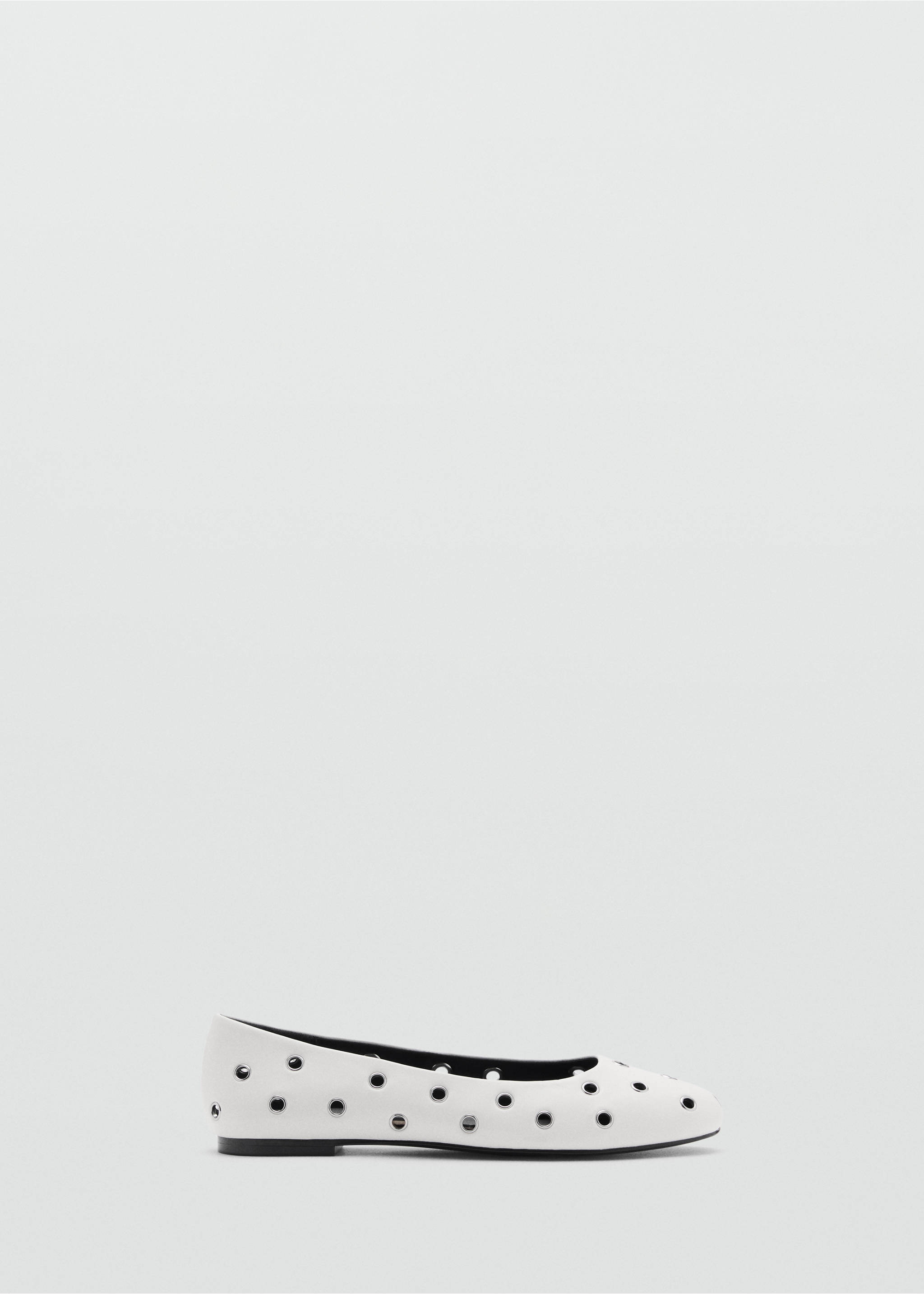Die-cut ballerinas - Article without model, White. Ref: 87003277-00.