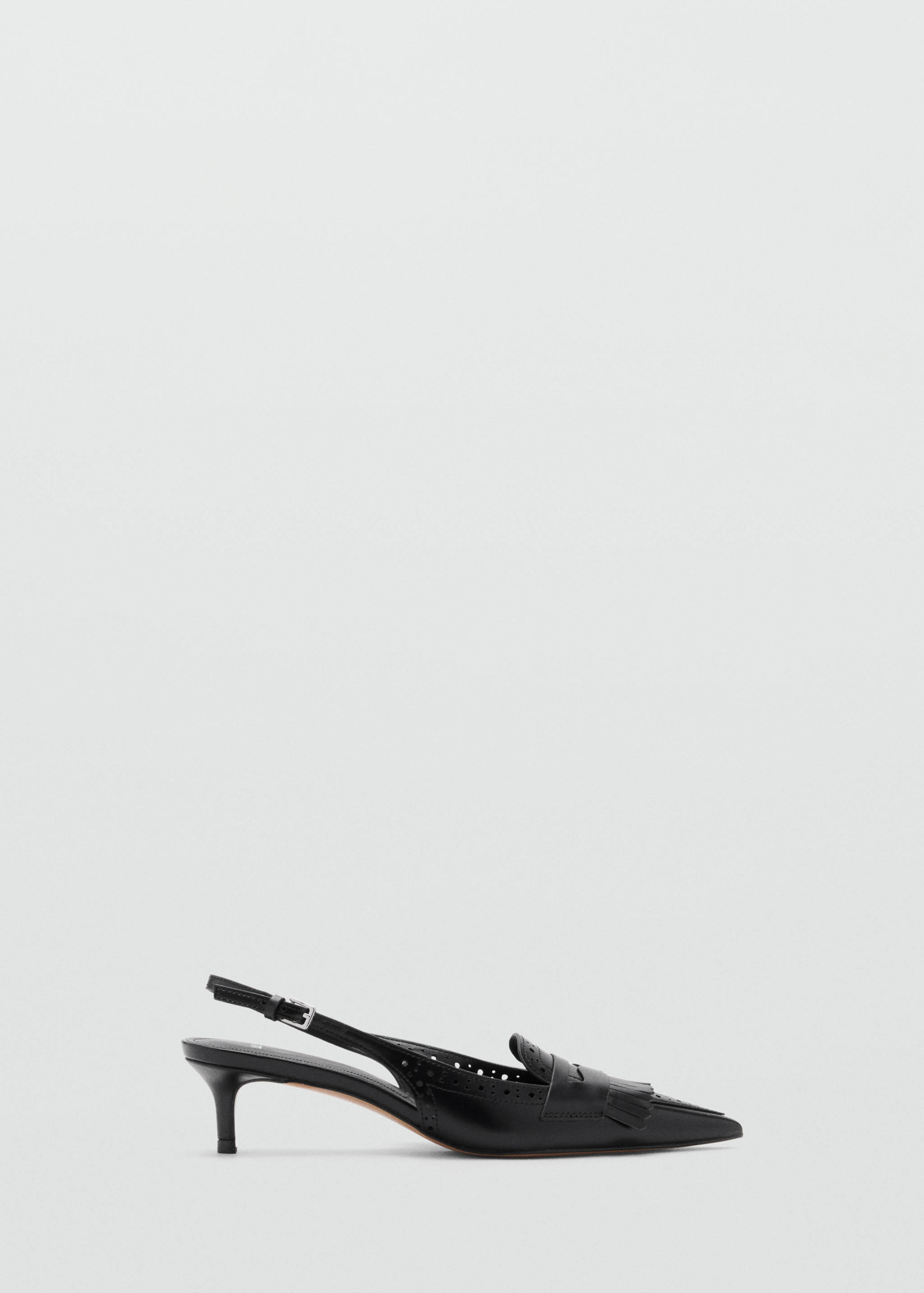 Zapato tacón flecos - Plano general