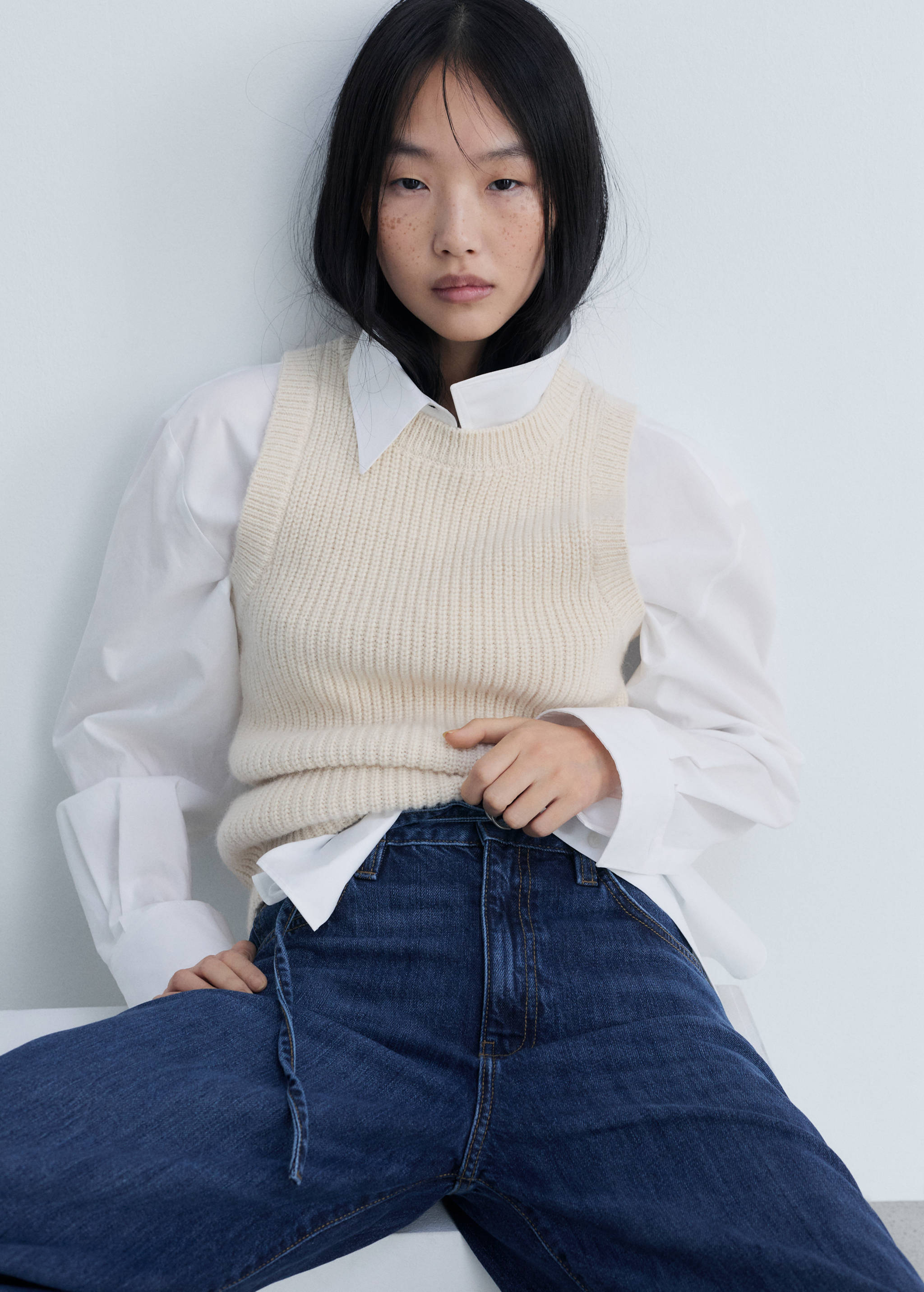 Wide-Leg-Jeans mit Gürtel - Detail des Artikels 2