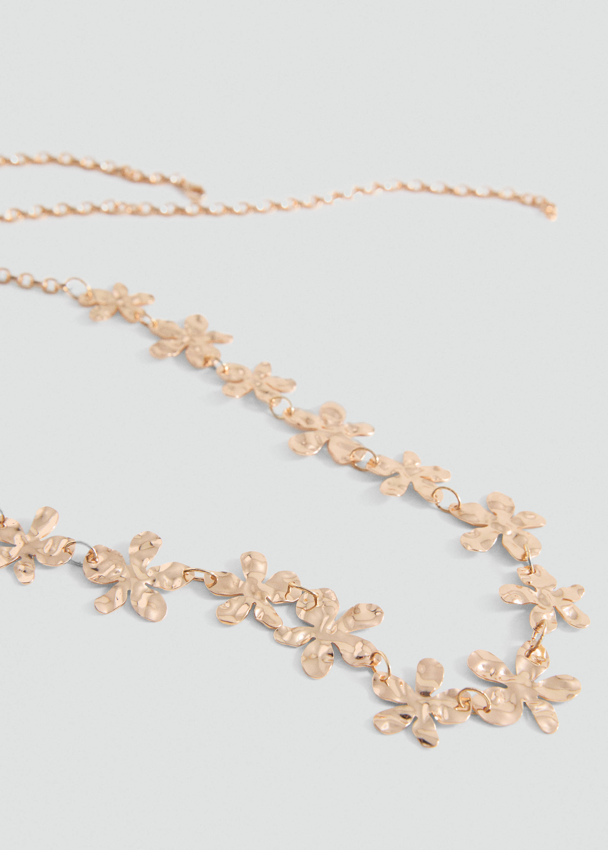 Flower chain necklace - Medium plane