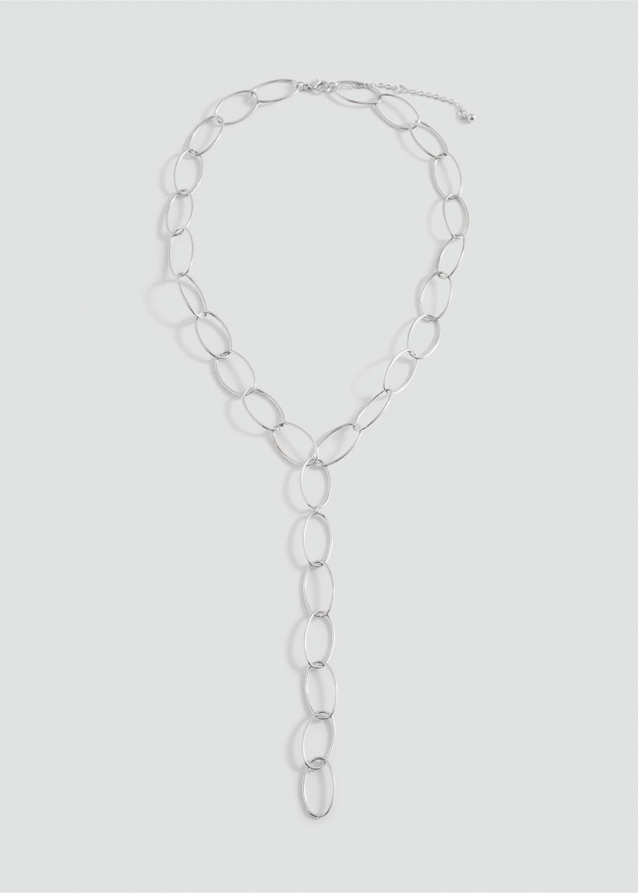 Interwoven hoops necklace - Article without model, Silver. Ref: 87003301-00.