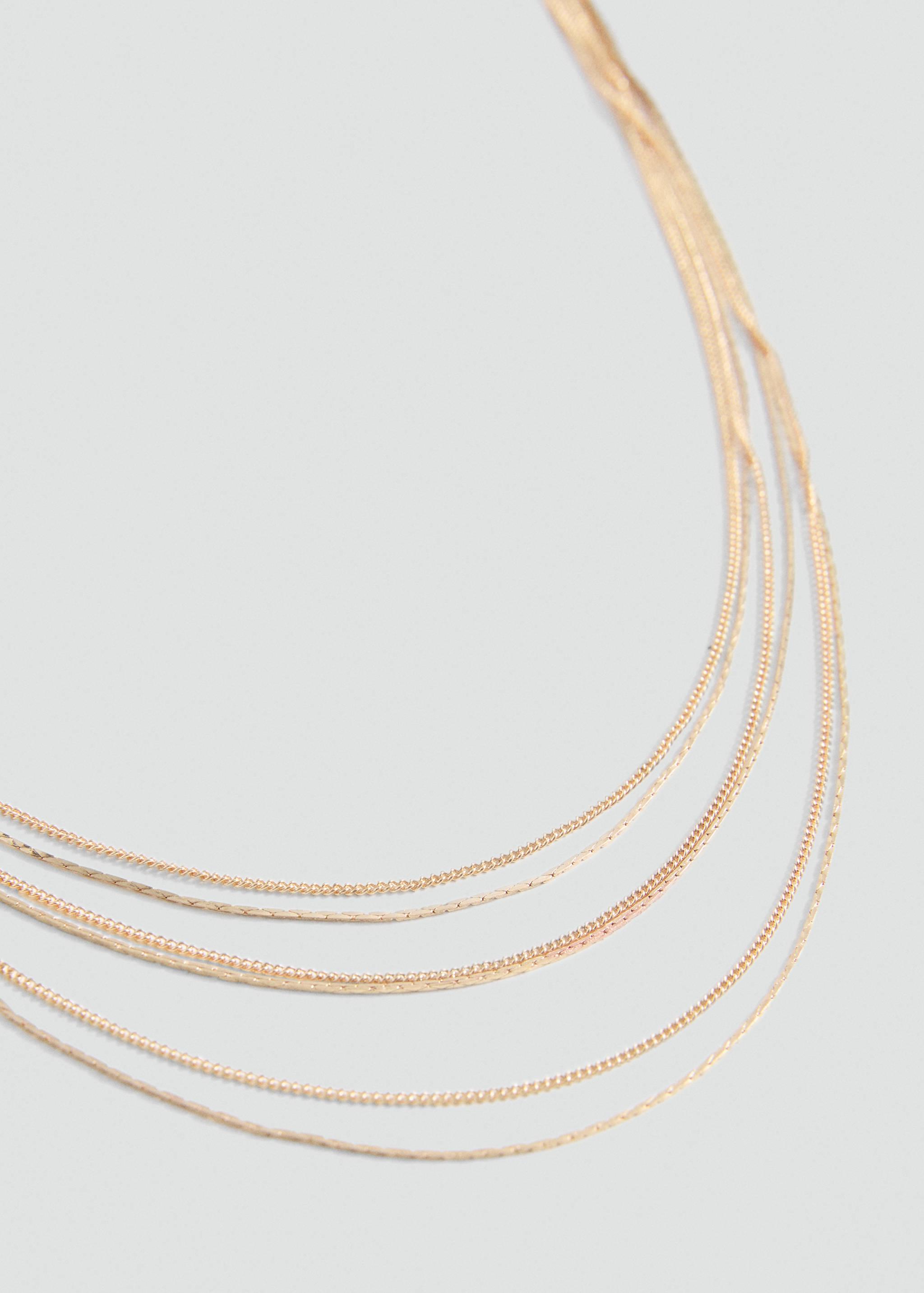 Collar cadenas múltiples - Plano medio