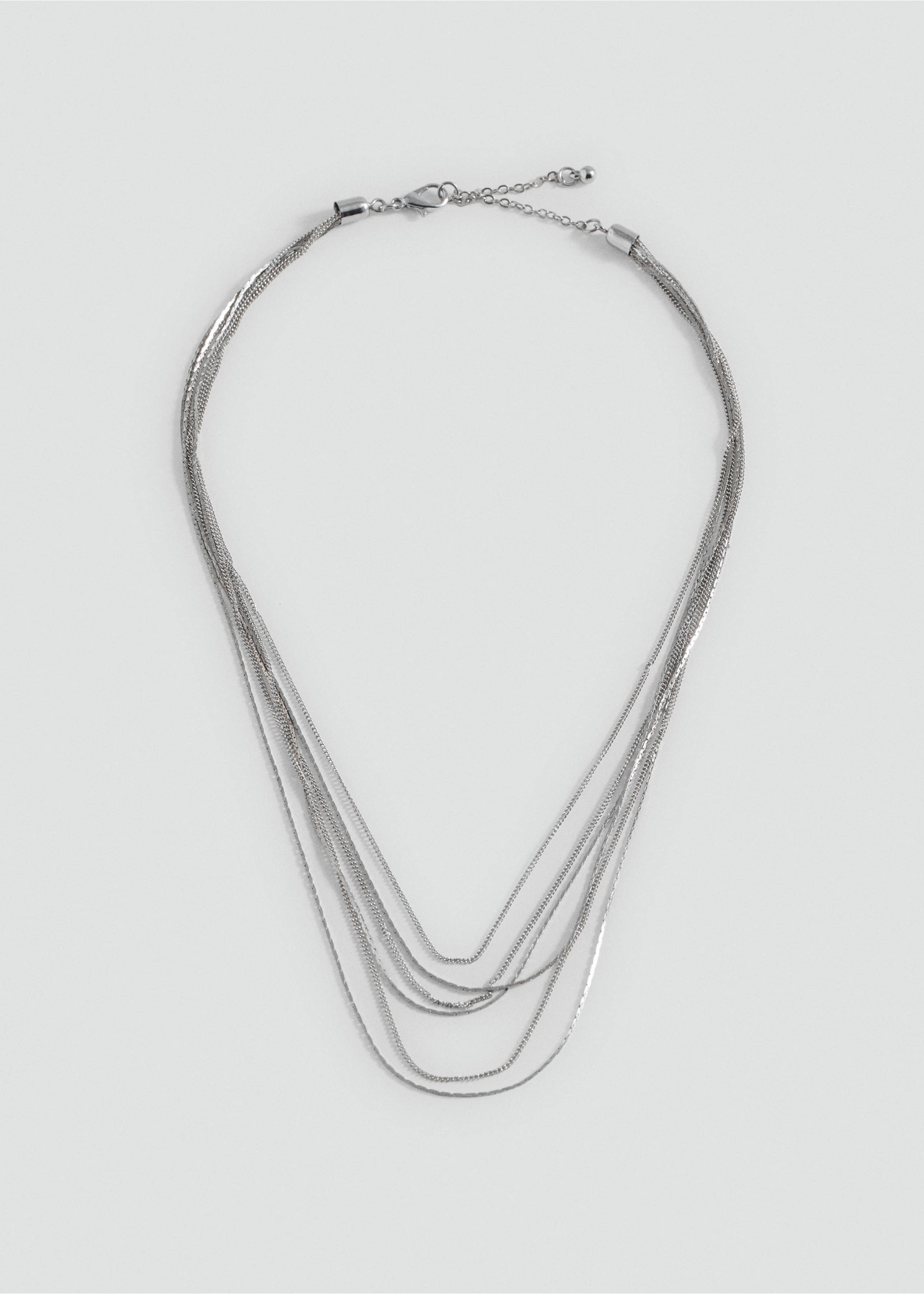 Collar cadenas múltiples - Artículo sin modelo, Plata. Ref: 87003302-00.