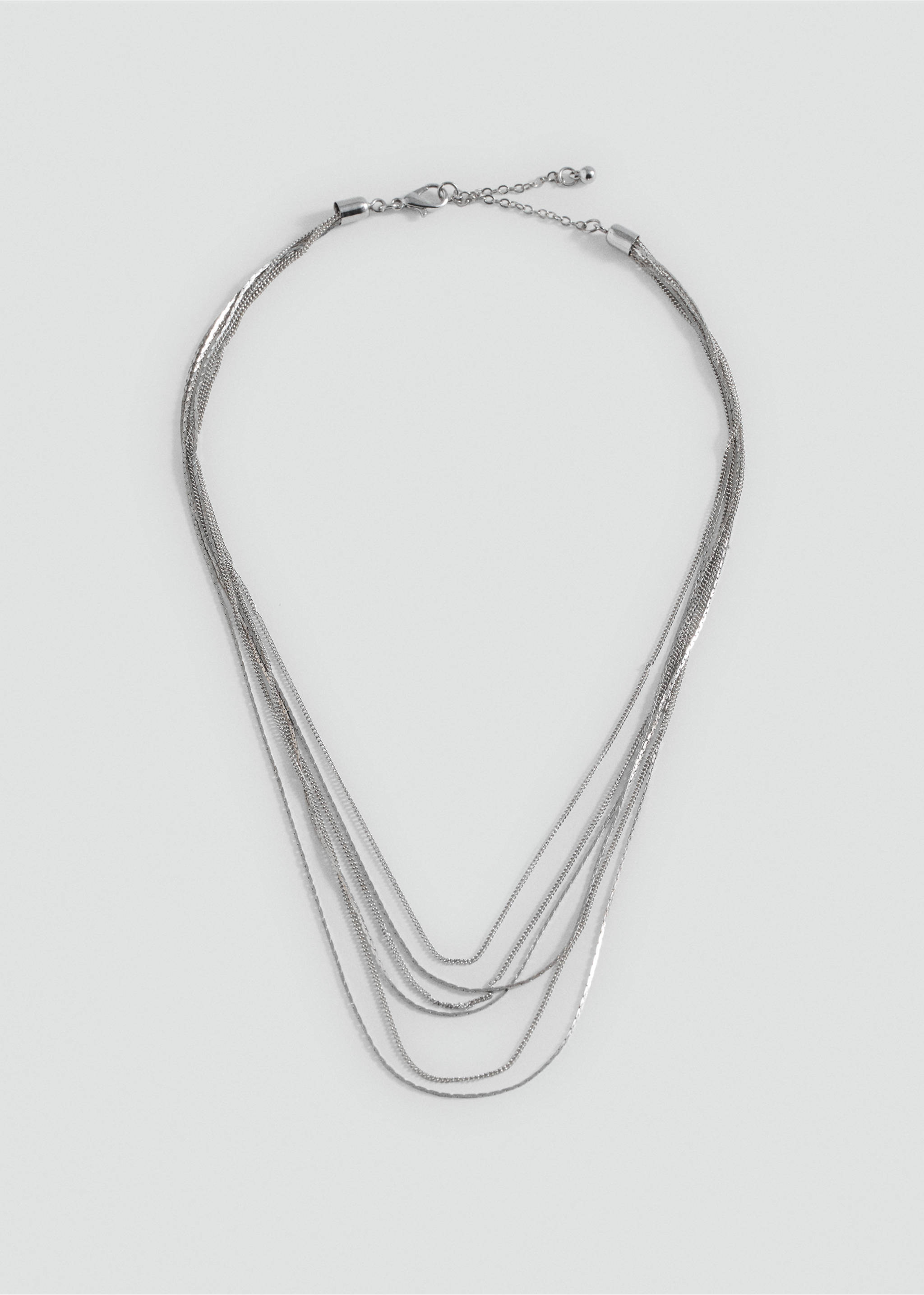Multiple chain necklace - Article without model, Silver. Ref: 87003302-00.