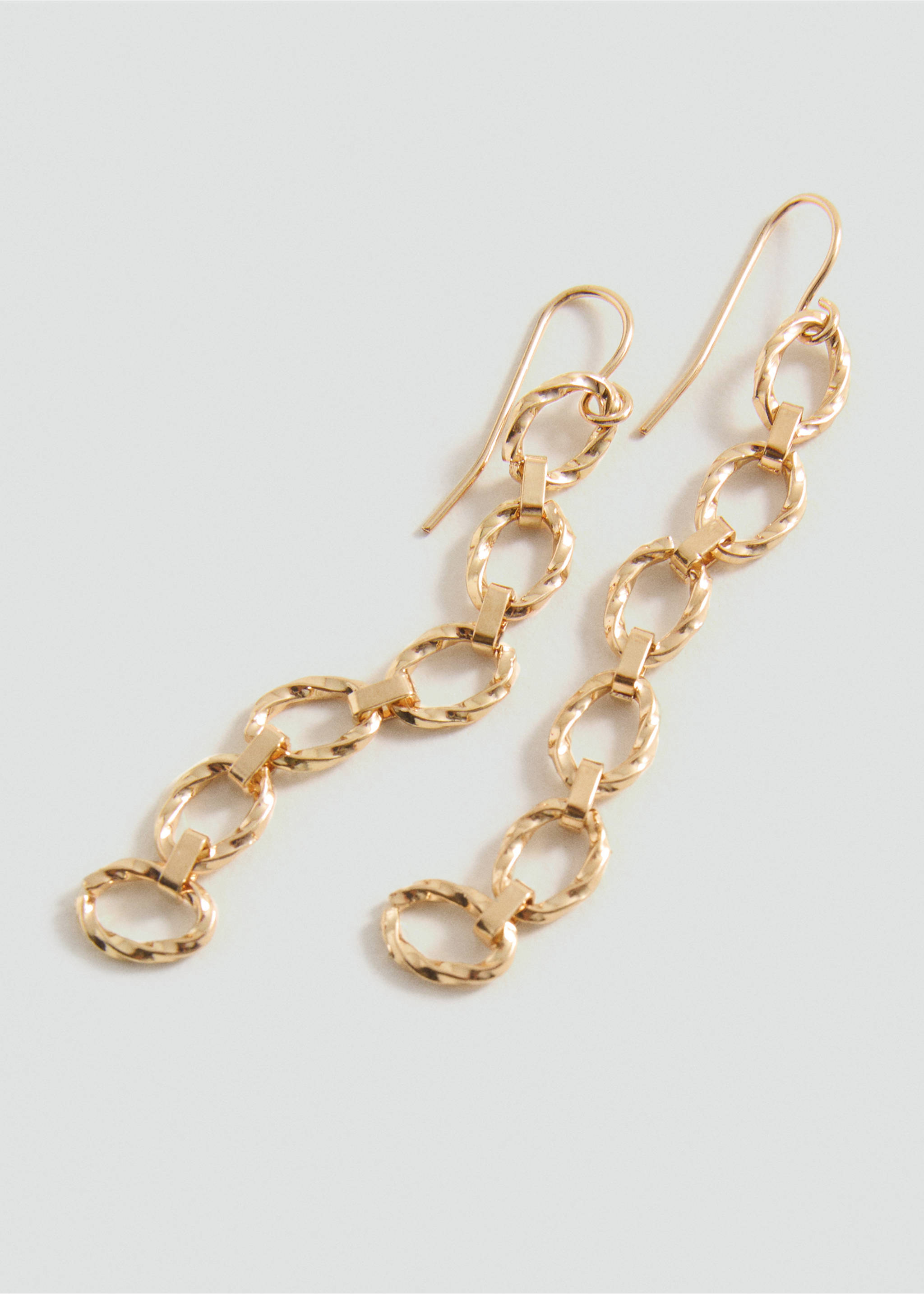 Kombinierte Ohrhänger - Mittlere Ansicht, Gold. Ref: 87003309-00.