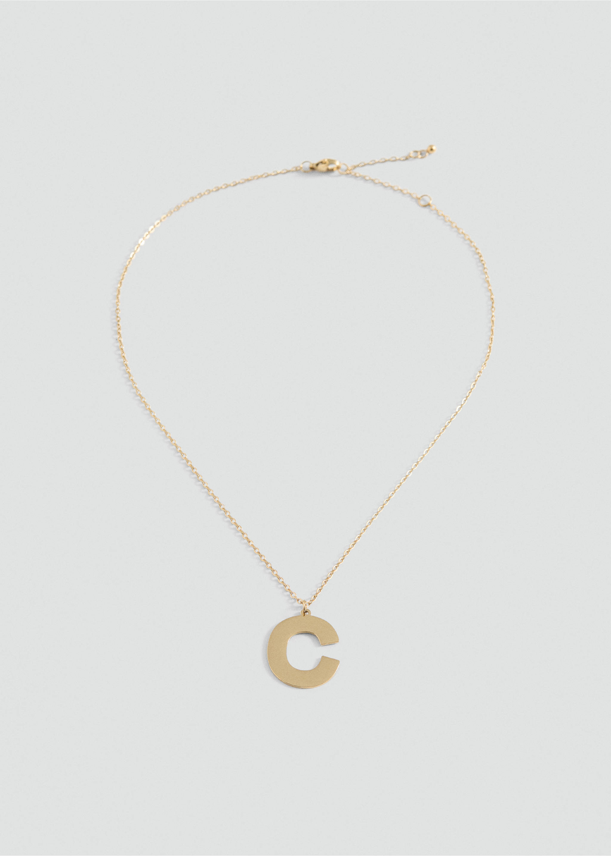 Letter Pendant Necklace - Article without model, Gold. Ref: 87003311-00.