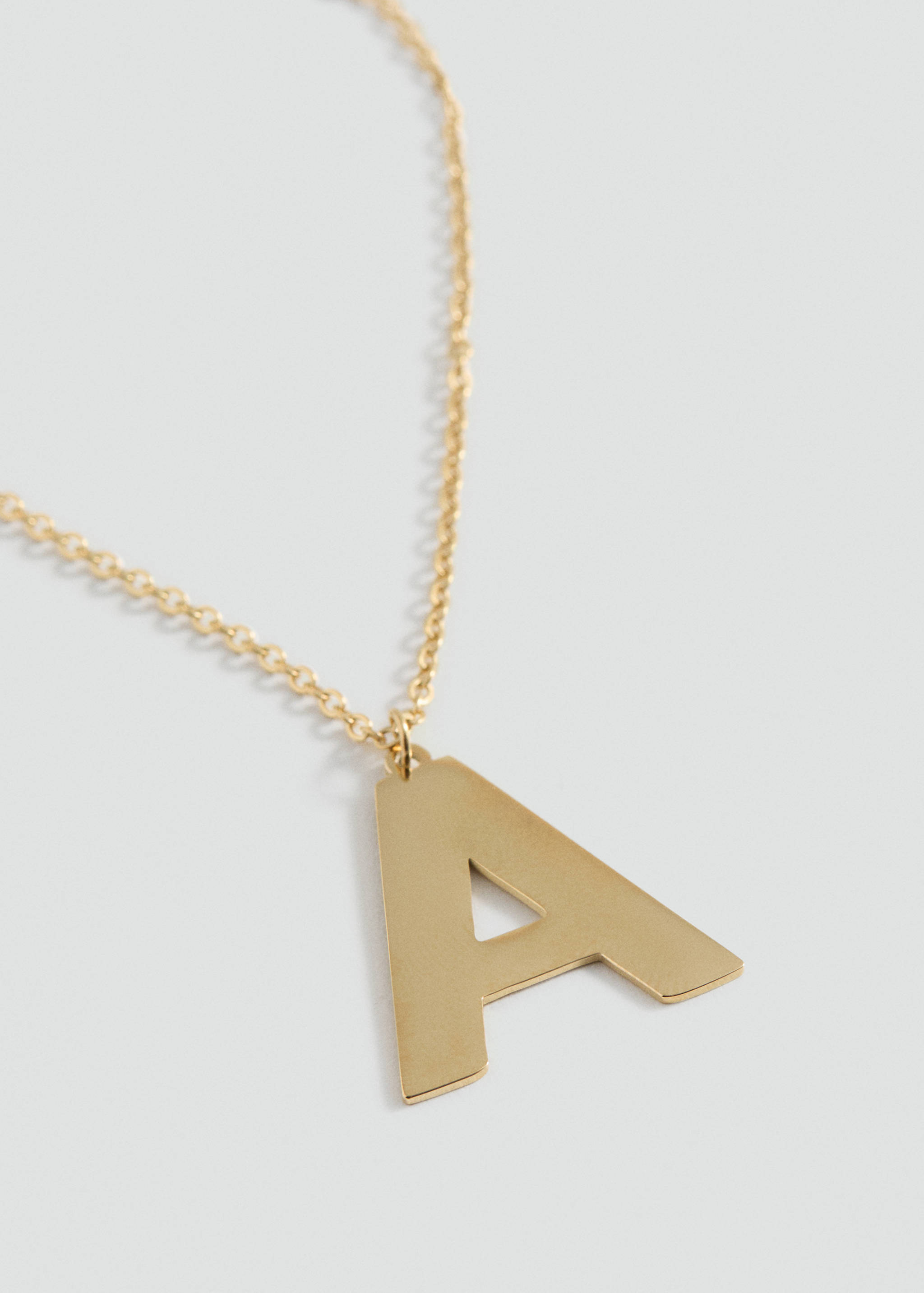 Letter Pendant Necklace - Medium plane