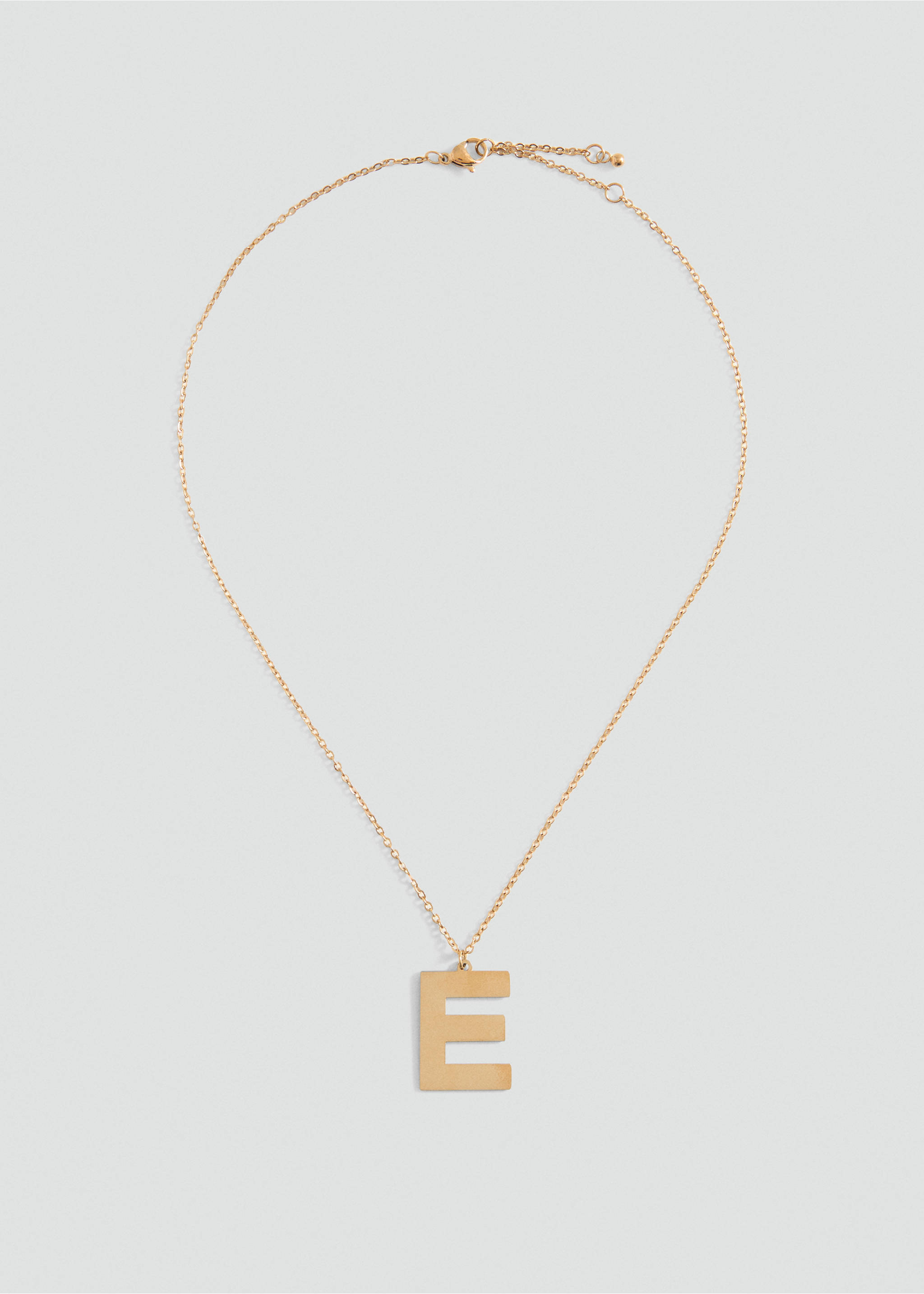Letter Pendant Necklace - Article without model, Gold. Ref: 87003314-00.