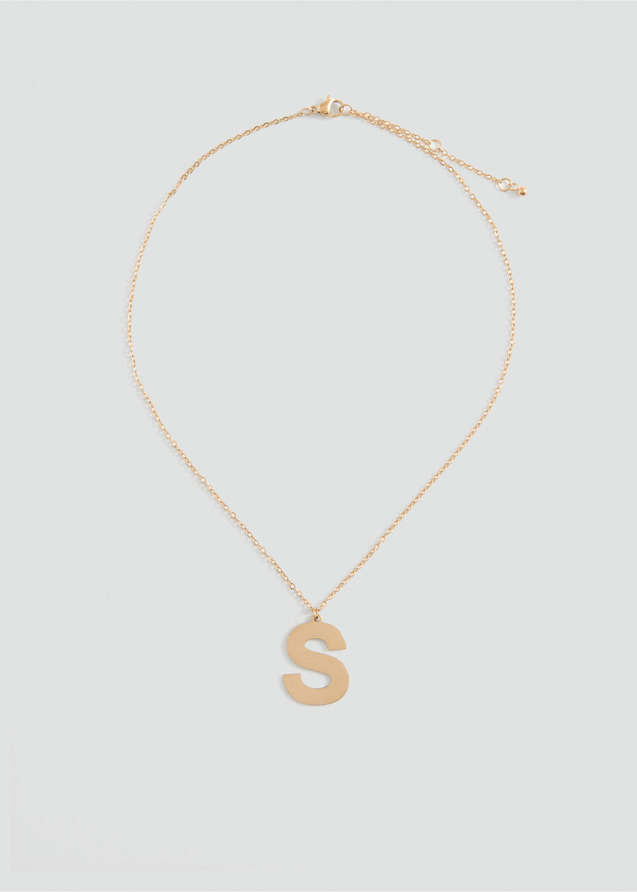 Collier pendentif lettre - Article sans modèle, Or. Ref: 87003316-00.