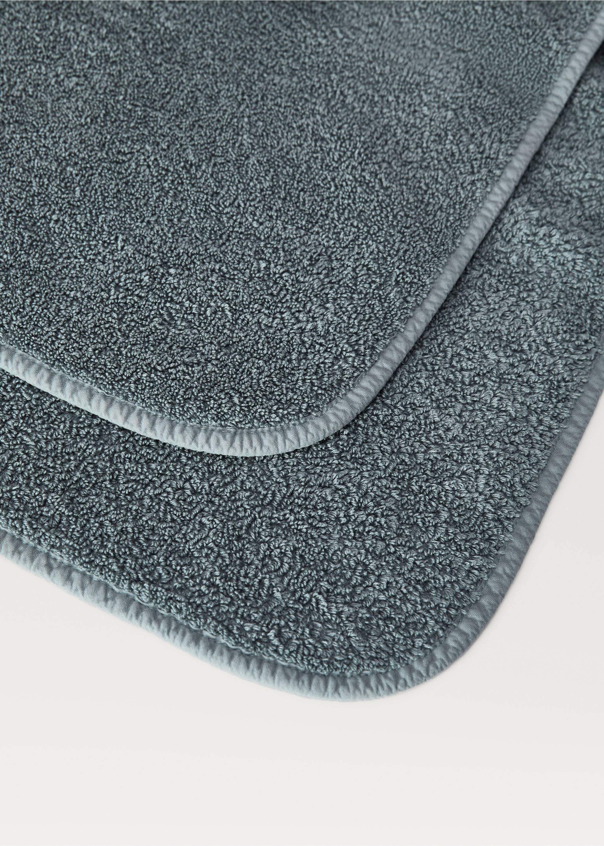 Stückgefärbtes Gästetuch - Detail des Artikels 2, Blau. Ref: 87003330-00.