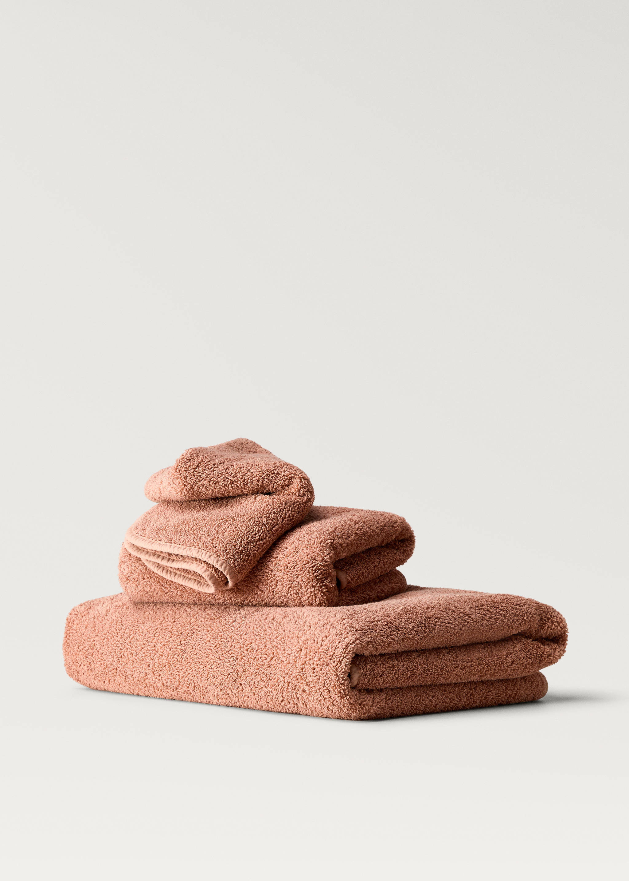 Washbasin towel with dyed piece - Article without model