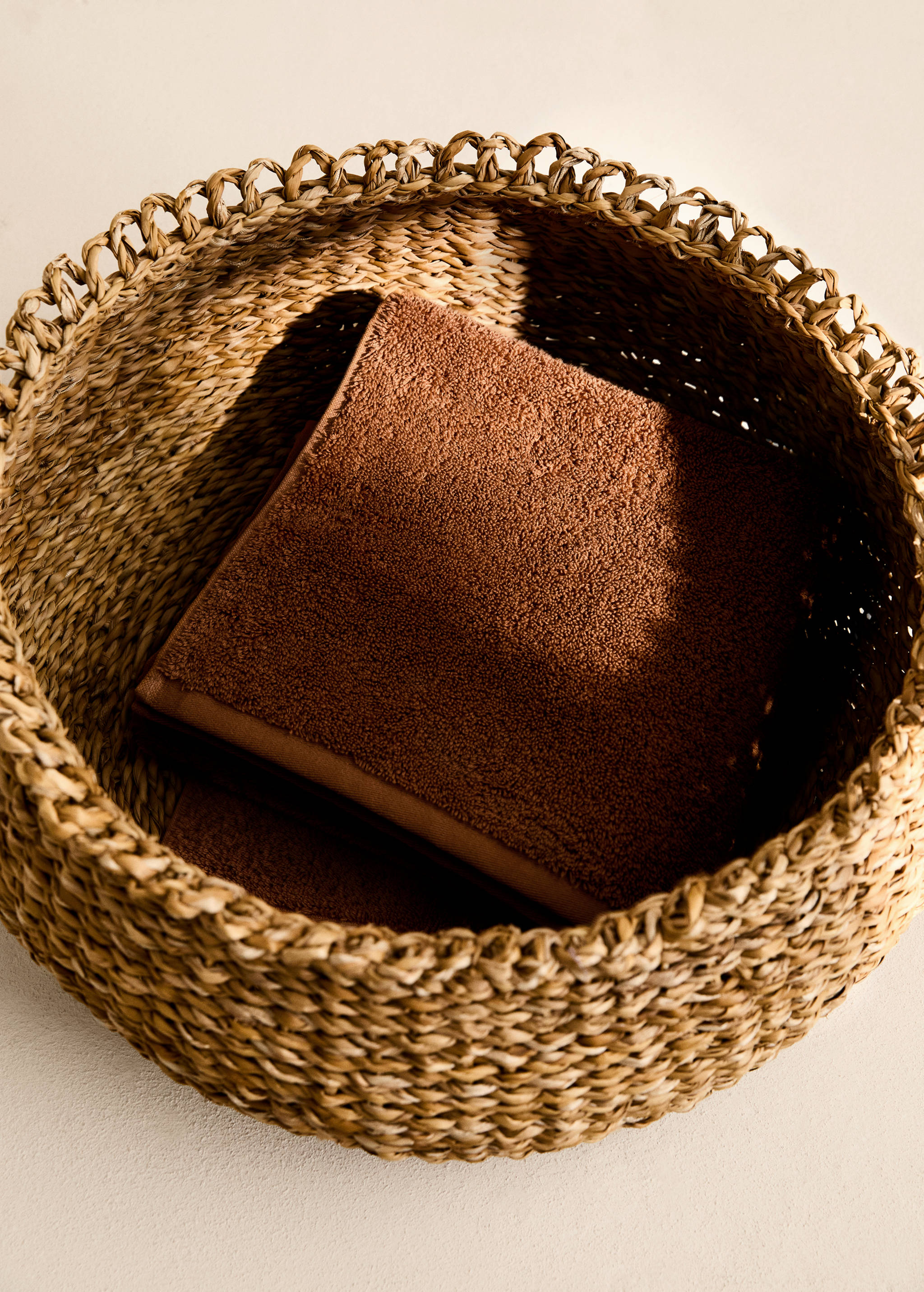 Tovallola lavabo cotó suau - Pla general