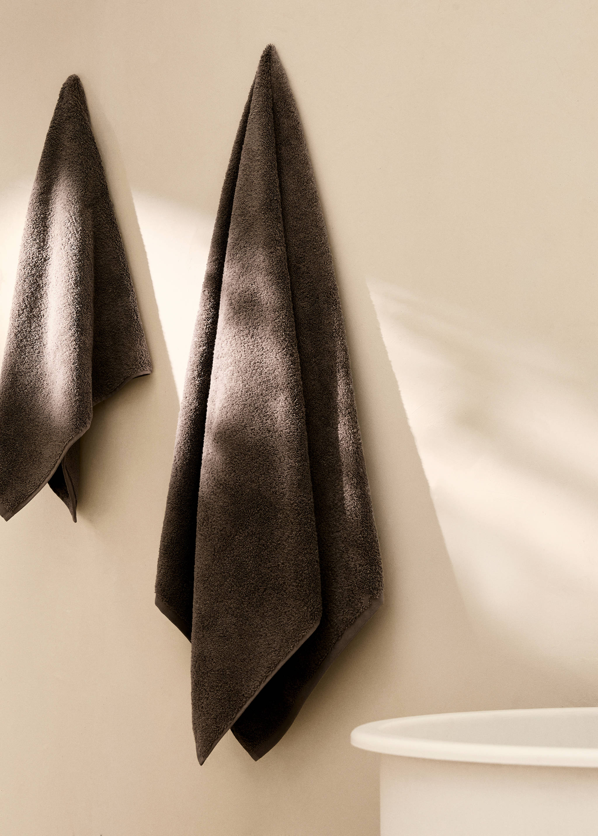 Soft cotton shower towel - General plane