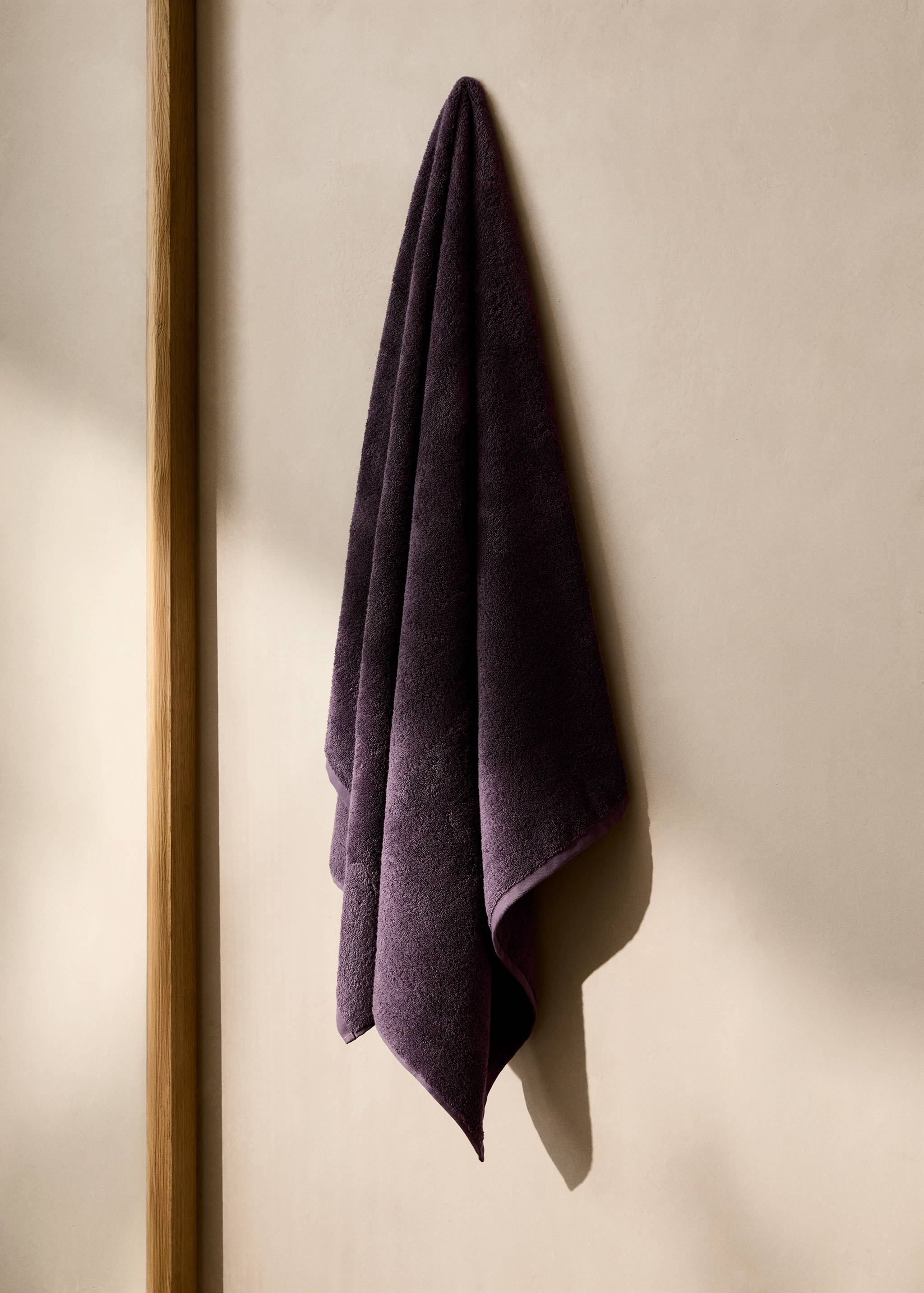 Zachte katoenen badhanddoek - Overzichtstekening