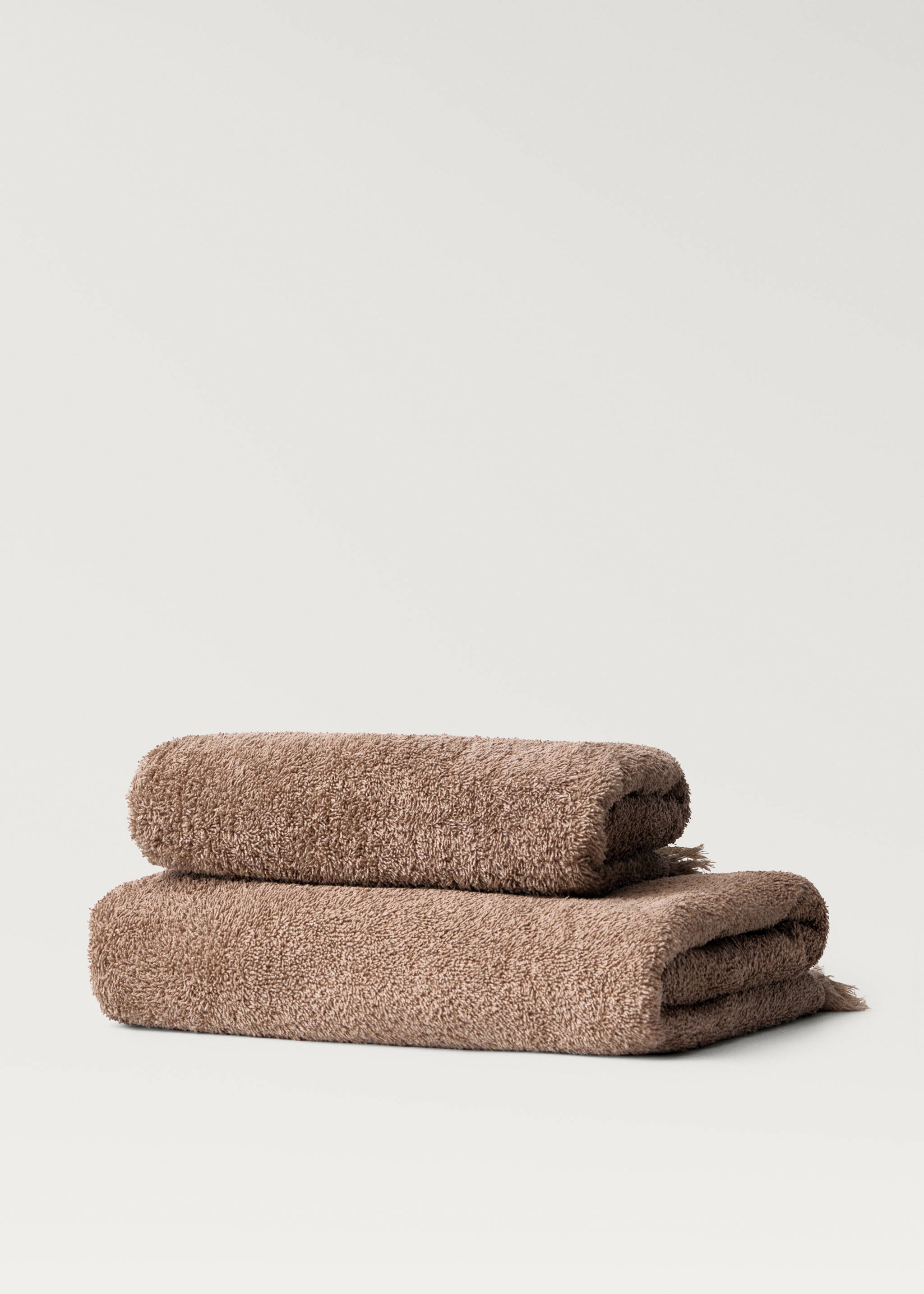 Organic cotton children's shower towel with fringes - Article without model