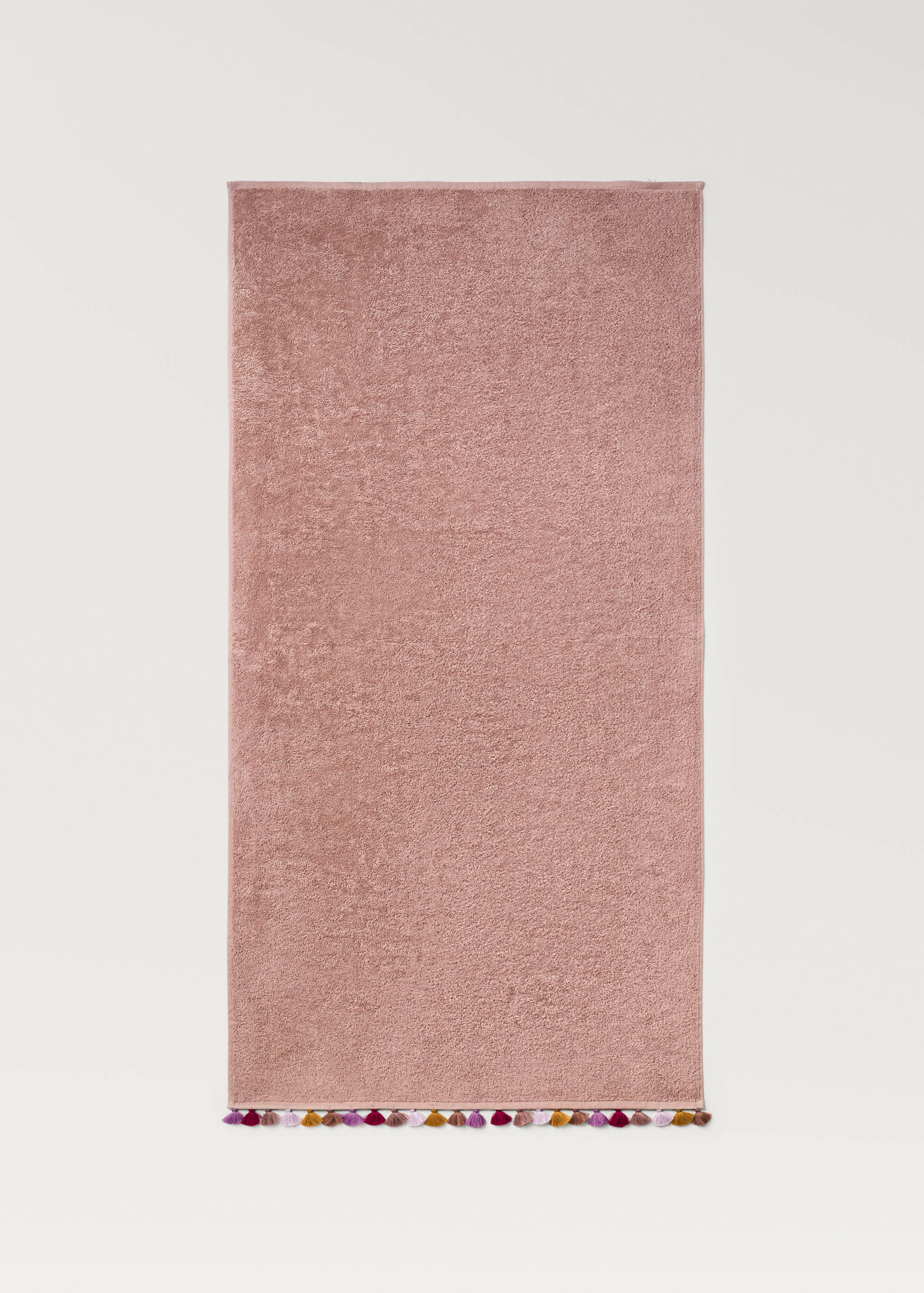 Katoenen kinderbadlaken met meerkleurige pompons - Detail van het artikel 1
